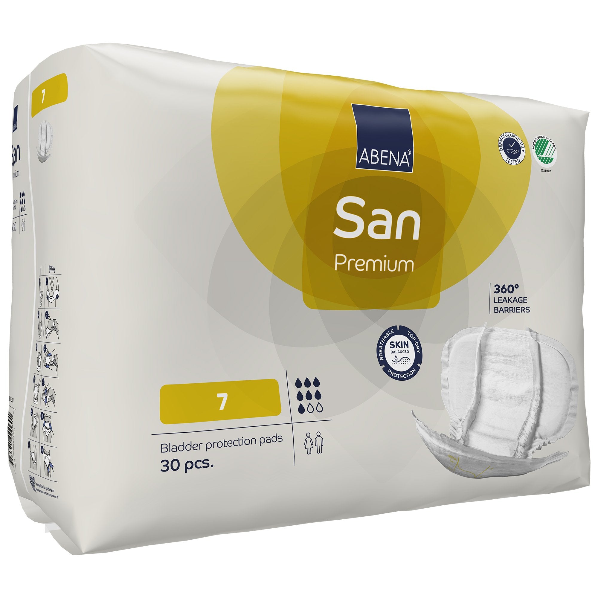 Incontinence Liner Abena® San Premium 14.1 X 24.8 Inch Heavy Absorbency Fluff / Polymer Core Size 7 - image 6