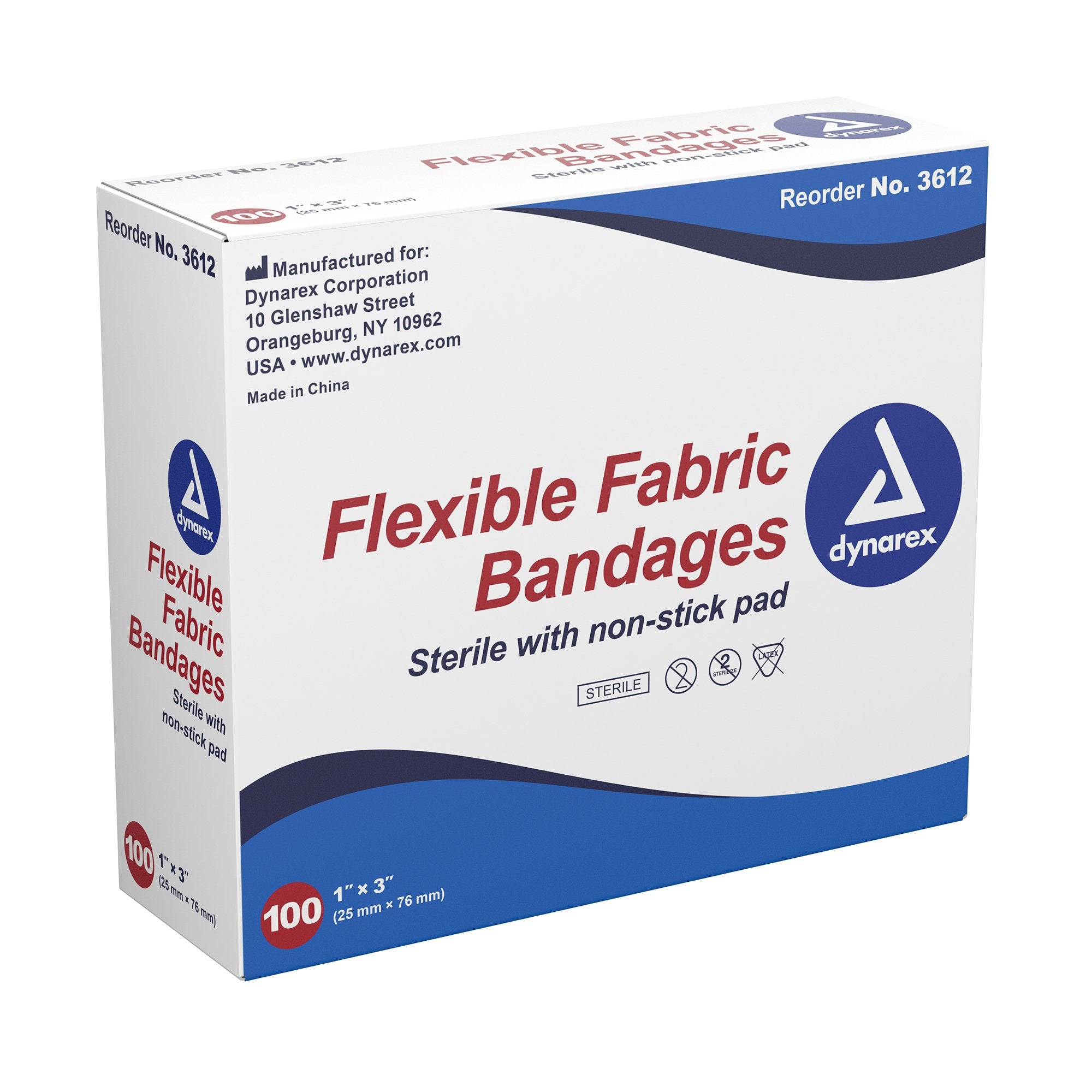 Adhesive Strip Dynarex® Fabric Tan 1 X 3 Inch Sterile - image 3
