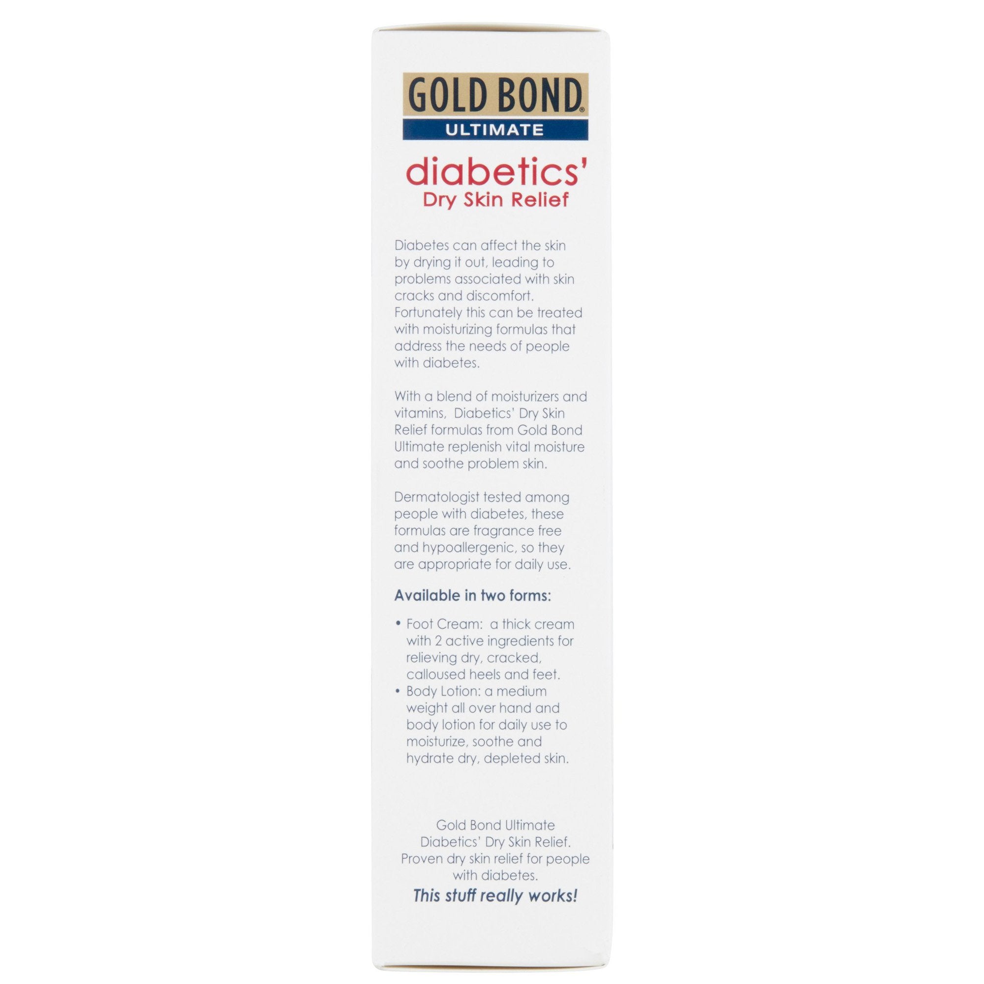 Foot Moisturizer Gold Bond® Medicated Diabetics' 3.4 oz. Tube Unscented Cream - image 4