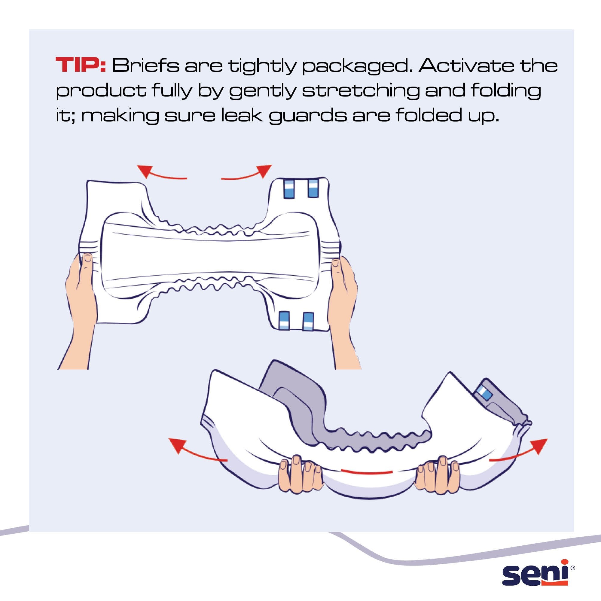 Incontinence Brief Seni® Super Plus Adult Small Unisex Disposable Heavy Absorbency - image 4