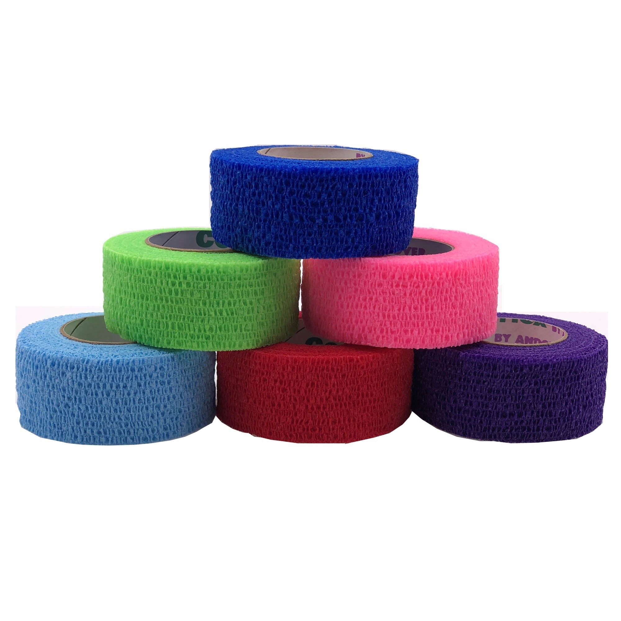 Cohesive Bandage CoFlex® 2 Inch X 5 Yard Self-Adherent Closure Neon Pink / Blue / Purple / Light Blue / Neon Green / Red NonSterile 14 lbs. Tensile Strength