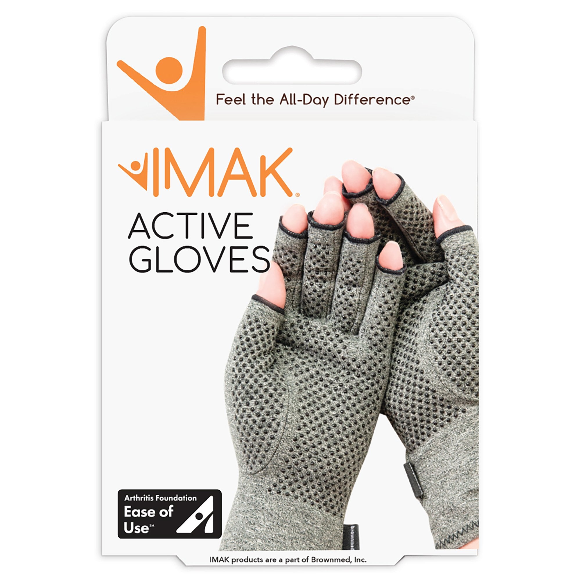 Compression Glove IMAK® Compression Active Open Finger Medium Wrist Length Hand Specific Pair