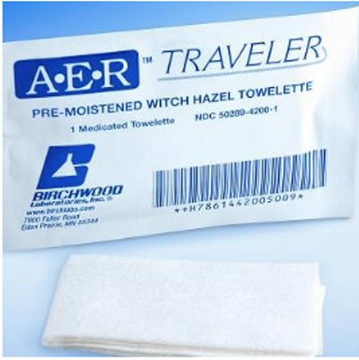 Hemorrhoid Relief A·E·R™ Traveler Pad 50 per Box