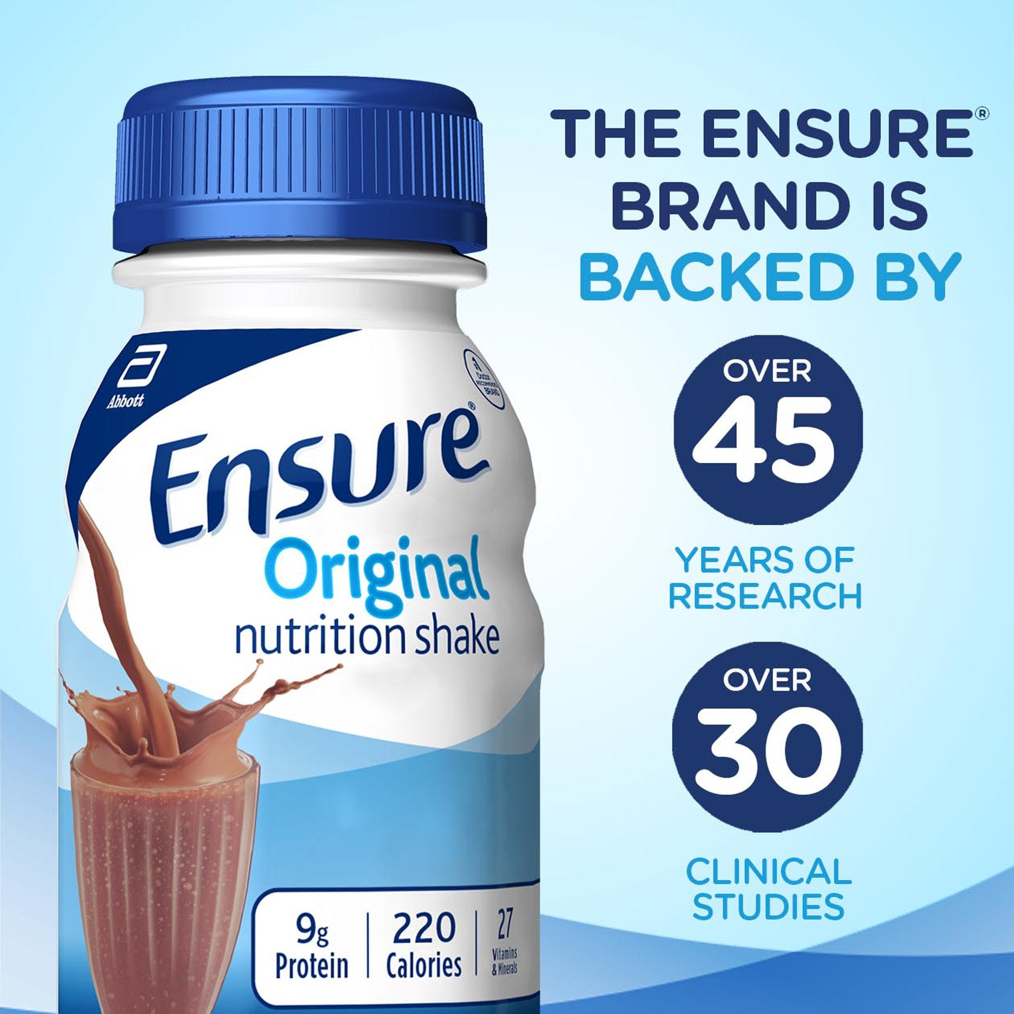 Oral Supplement Ensure® Original Shake Milk Chocolate Flavor Liquid 8 oz. Bottle - image 4