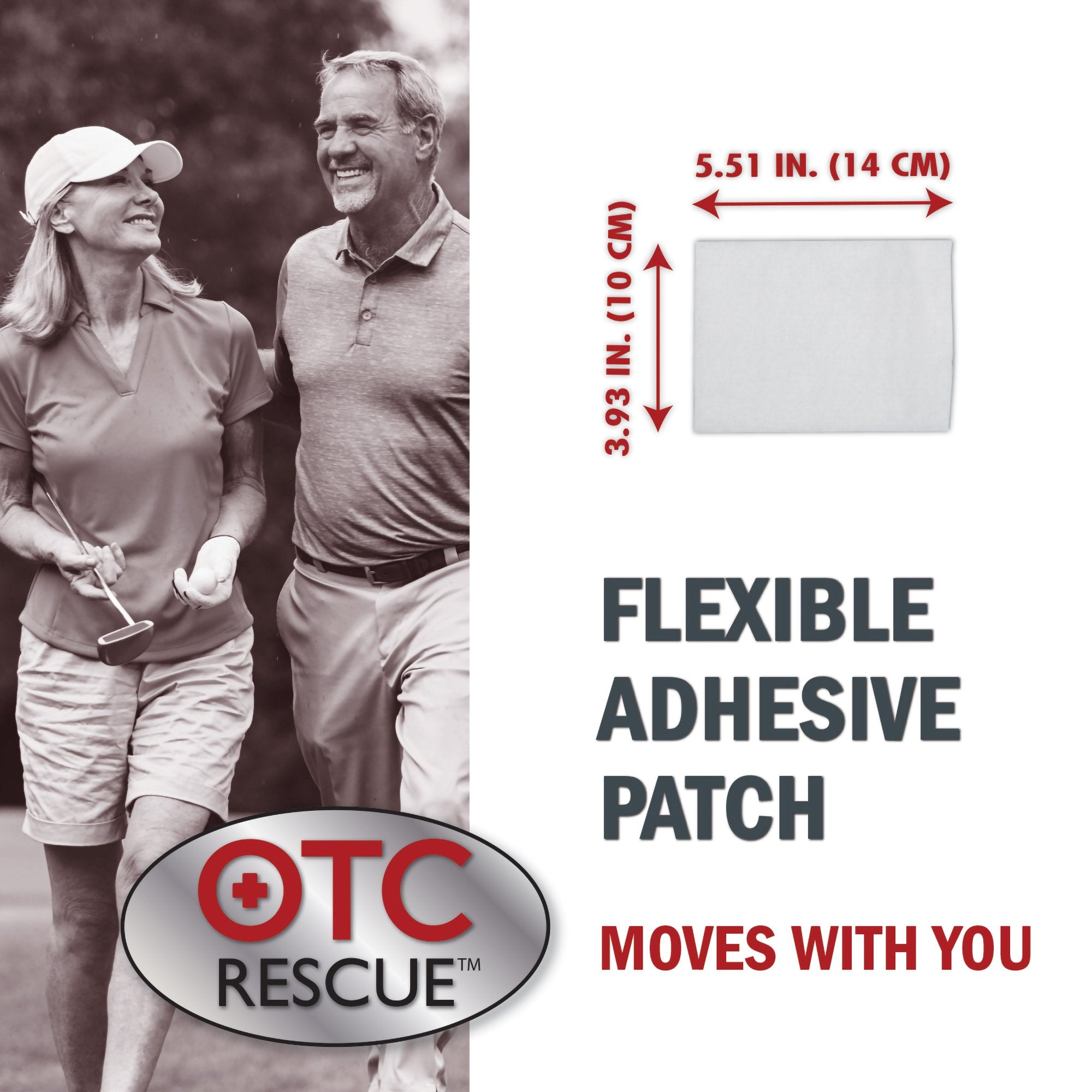 Topical Pain Relief OTC RESCUE 4% Strength Lidocaine Patch 30 per Box - image 5