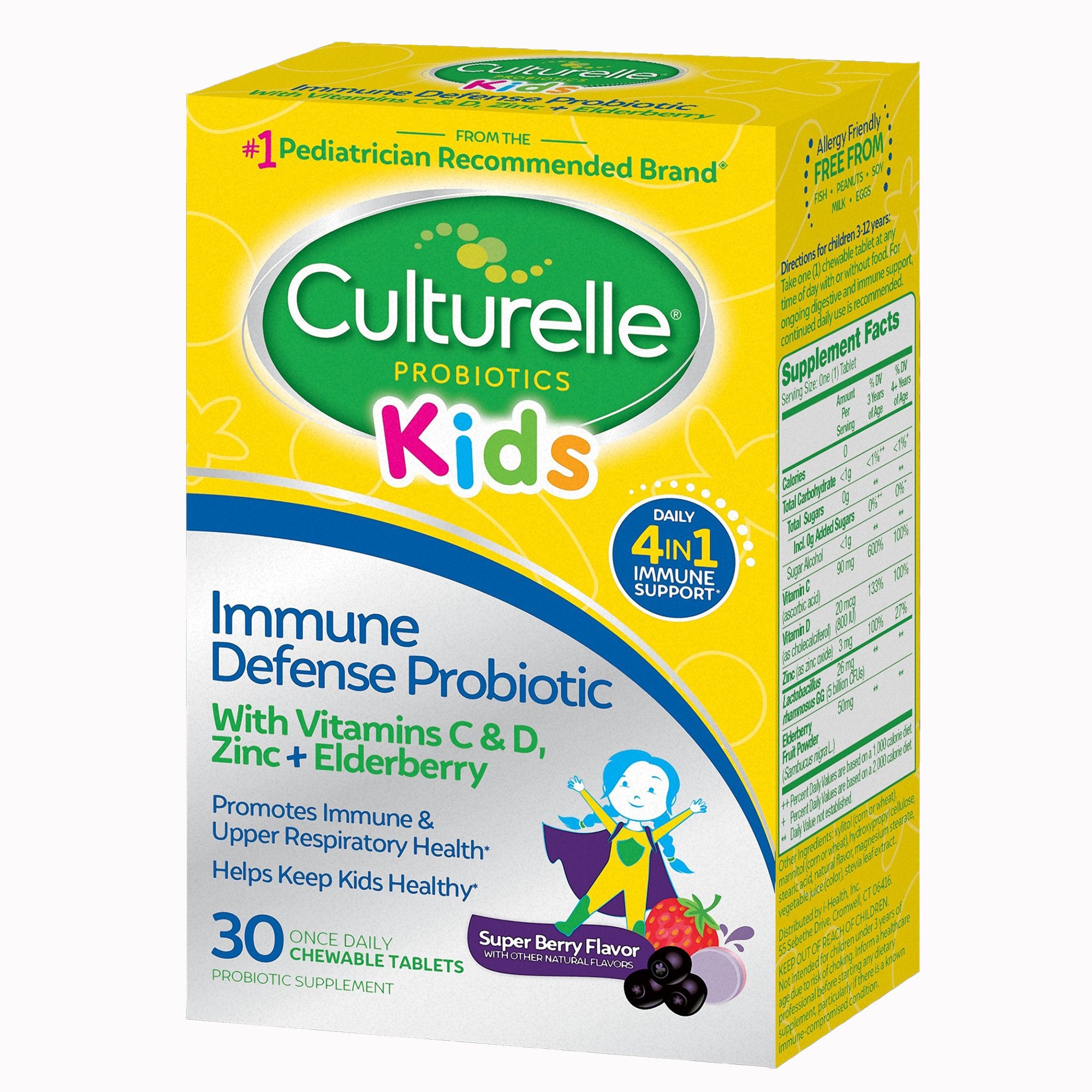 Probiotic Dietary Supplement Culturelle® 30 per Box Chewable Tablet - image 4