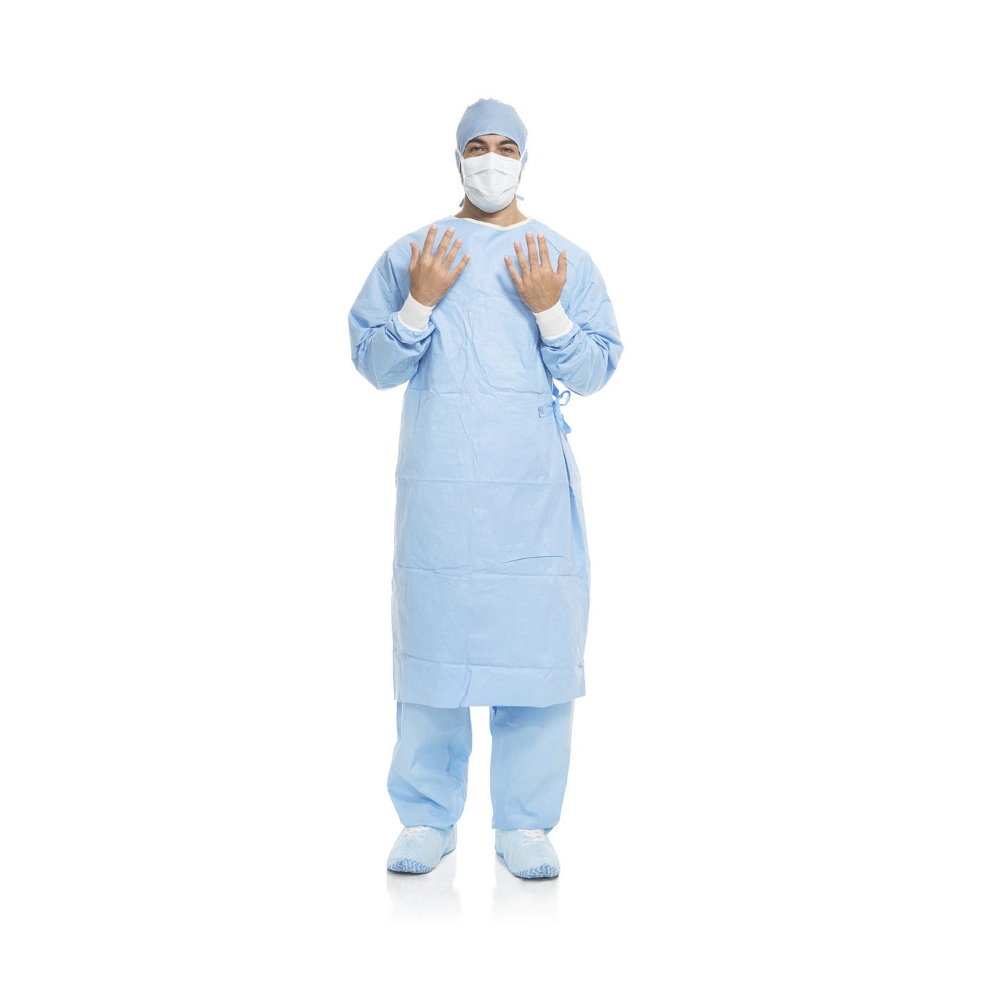 Aero Blue Surgical Gown with Towel, Small