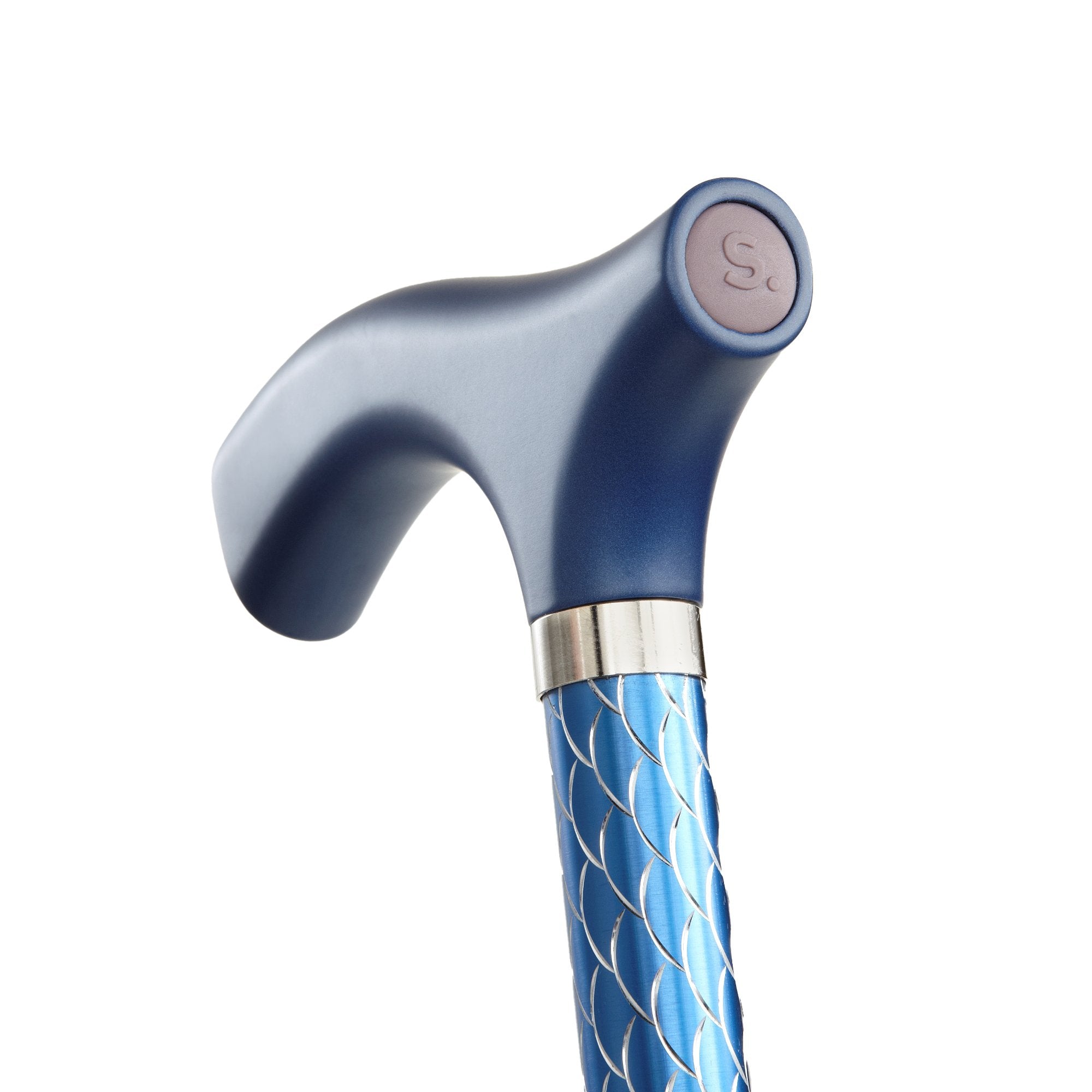 Folding Cane Switch Sticks® Aluminum 32 to 37 Inch Height Azure Blue - image 4