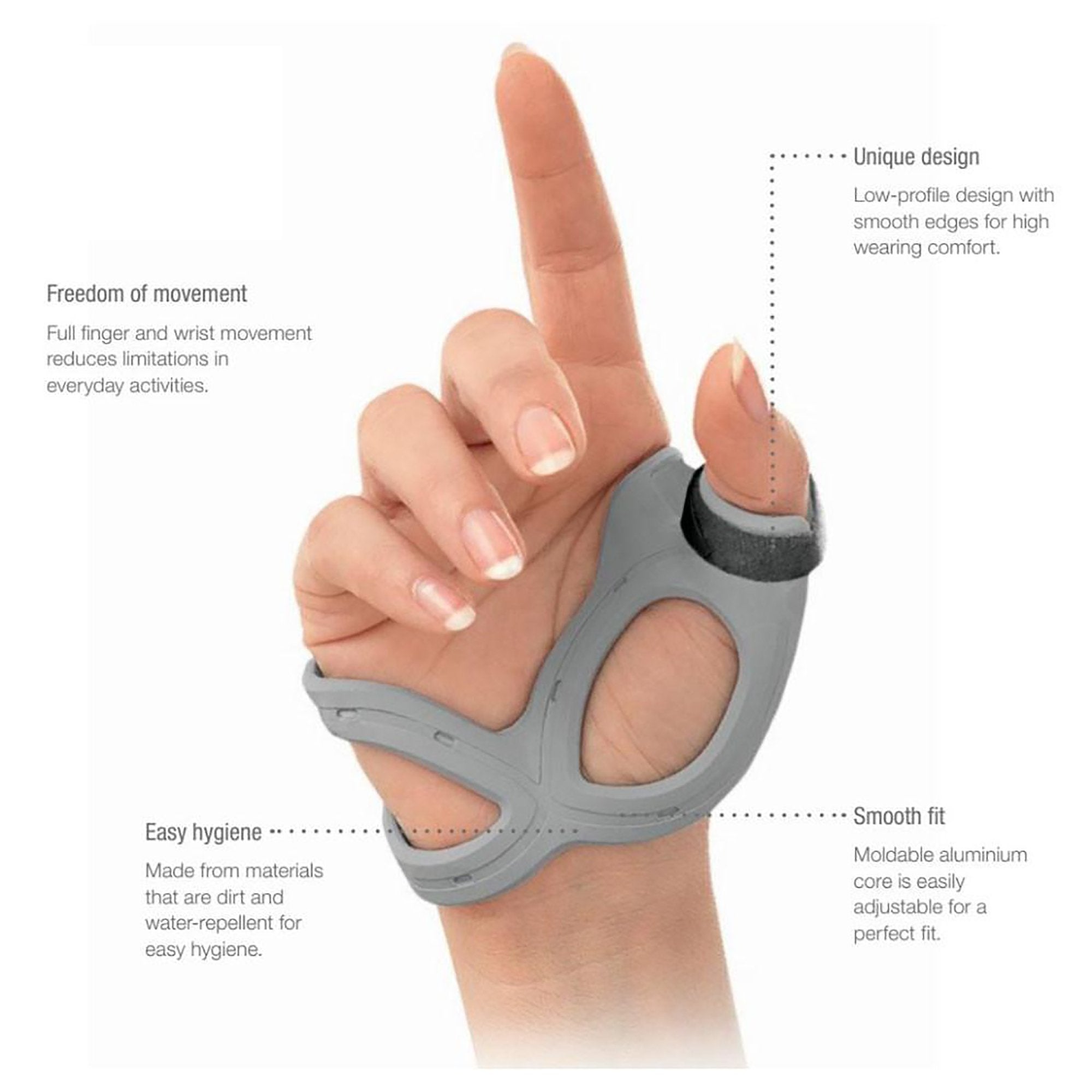 Thumb Support Actimove® Rhizo Forte Small Finger Gray - image 3