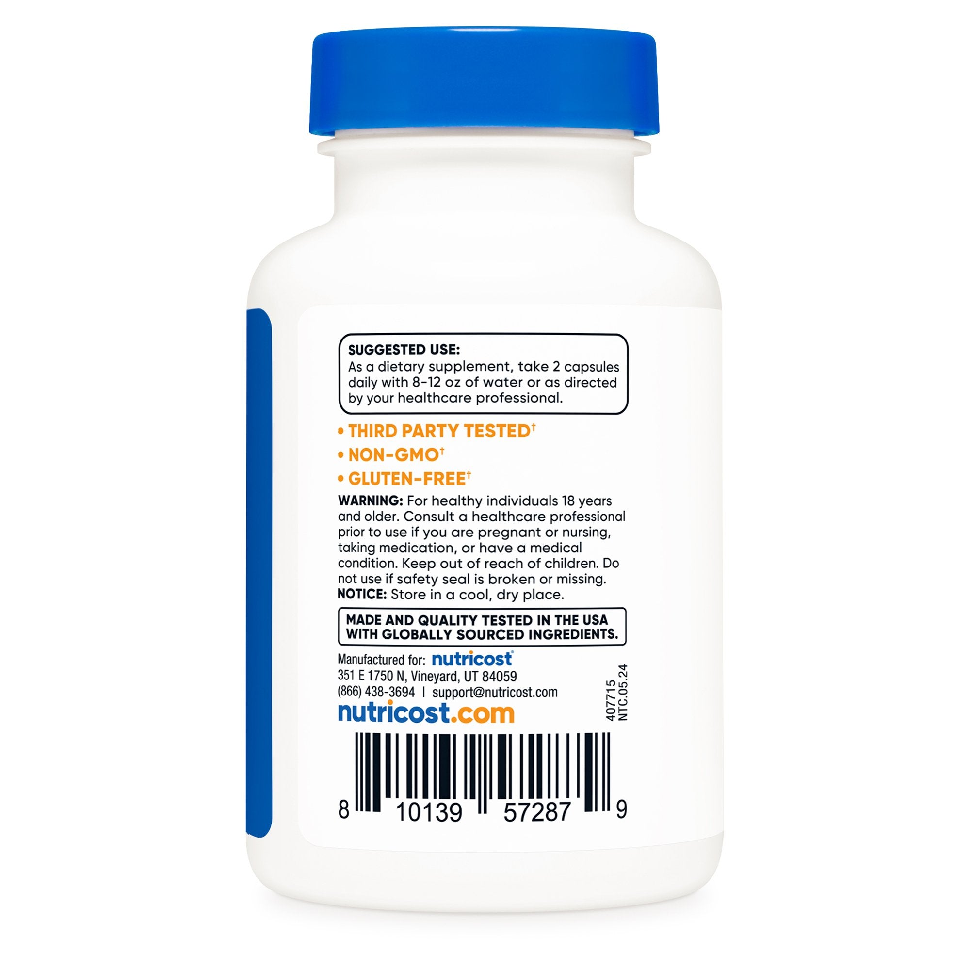 Dietary Supplement nutricost® Berberine 600 mg Strength Capsule 60 Per Bottle - image 2