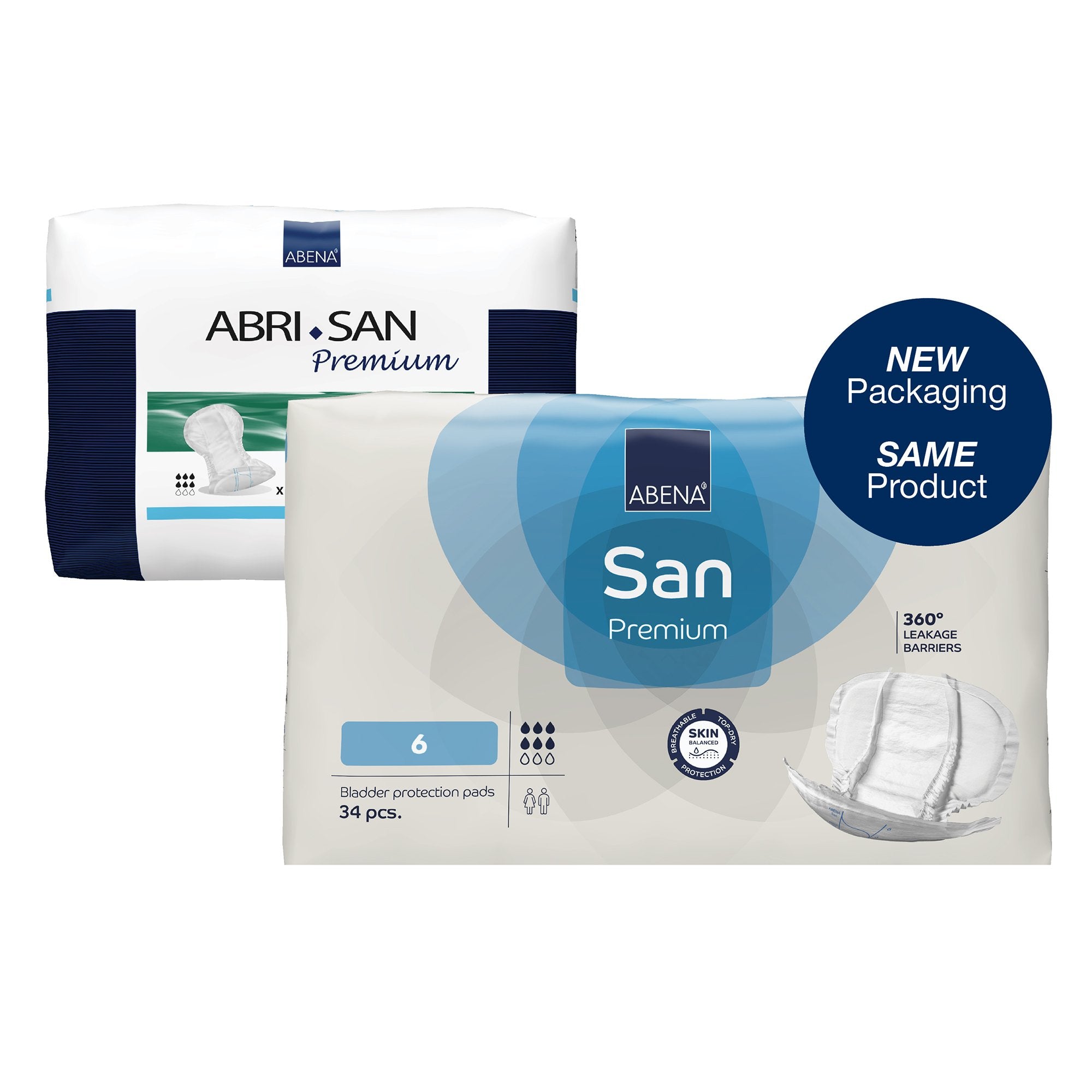 Incontinence Liner Abena® San Premium 11.8 X 24.8 Inch Moderate Absorbency Fluff / Polymer Core Size 6 - image 2