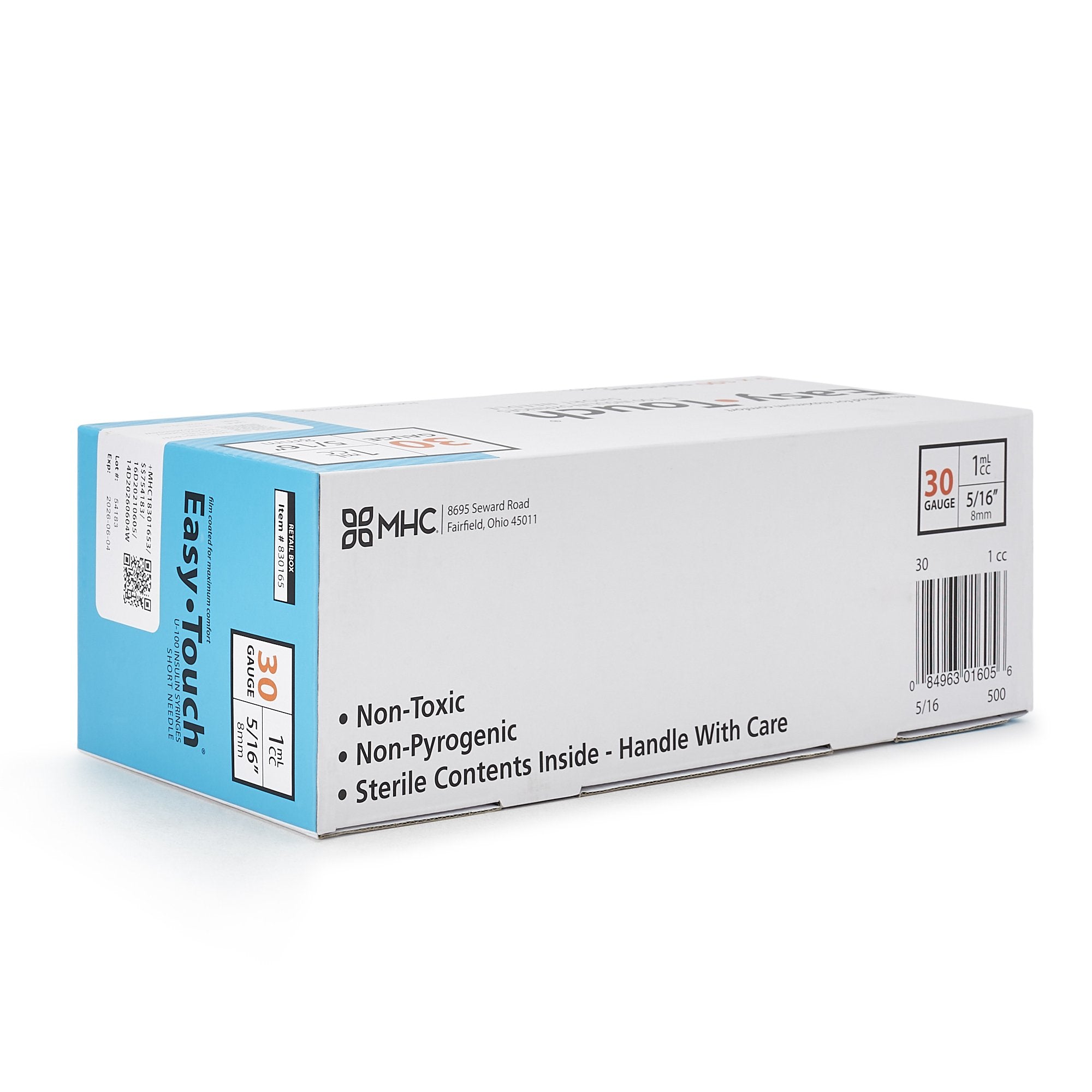 Standard Insulin Syringe with Needle EasyTouch™ 1 mL 5/16 Inch 30 Gauge NonSafety Thin Wall - image 5