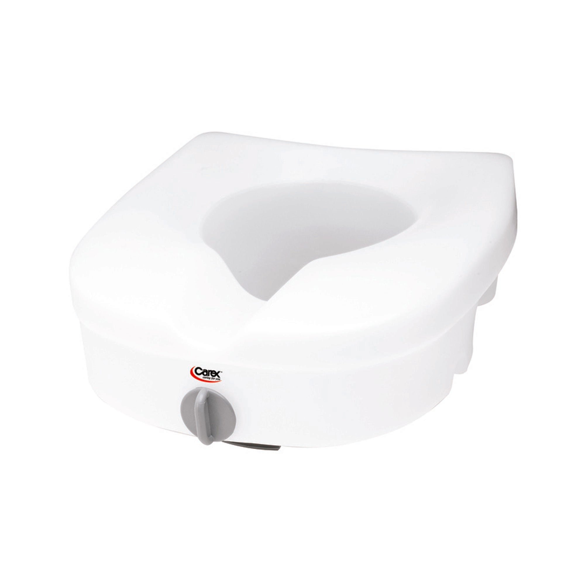 Raised Toilet Seat Carex® E-Z Lock™ 5 Inch Height Standard / Elongated 300 lbs. Weight Capacity