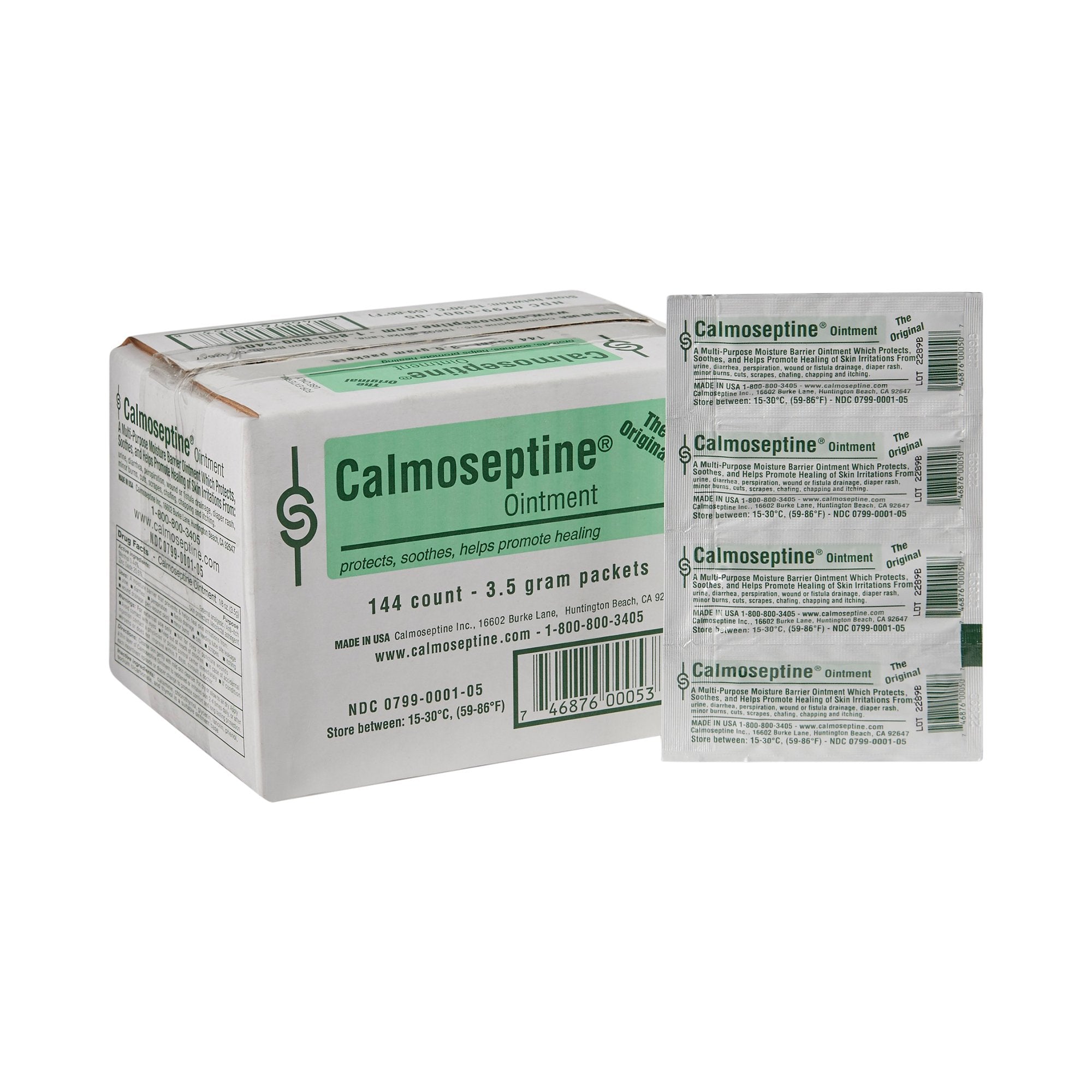 Skin Protectant Calmoseptine® 0.125 oz. Individual Packet Menthol Scent Ointment