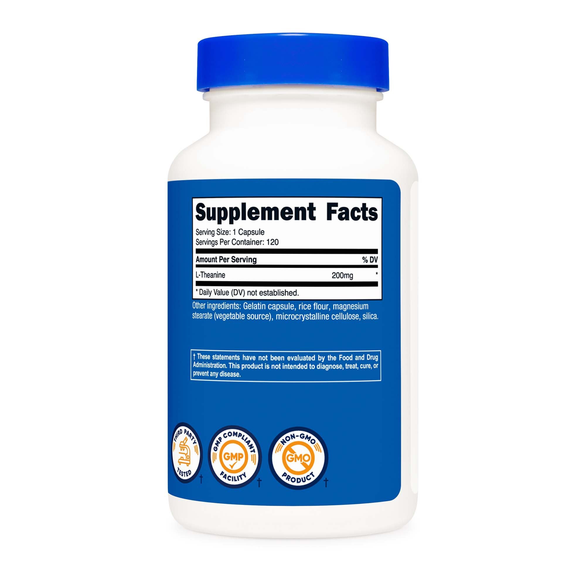 Dietary Supplement nutricost® L-Theanine 200 mg Strength Capsule 120 Per Bottle - image 3