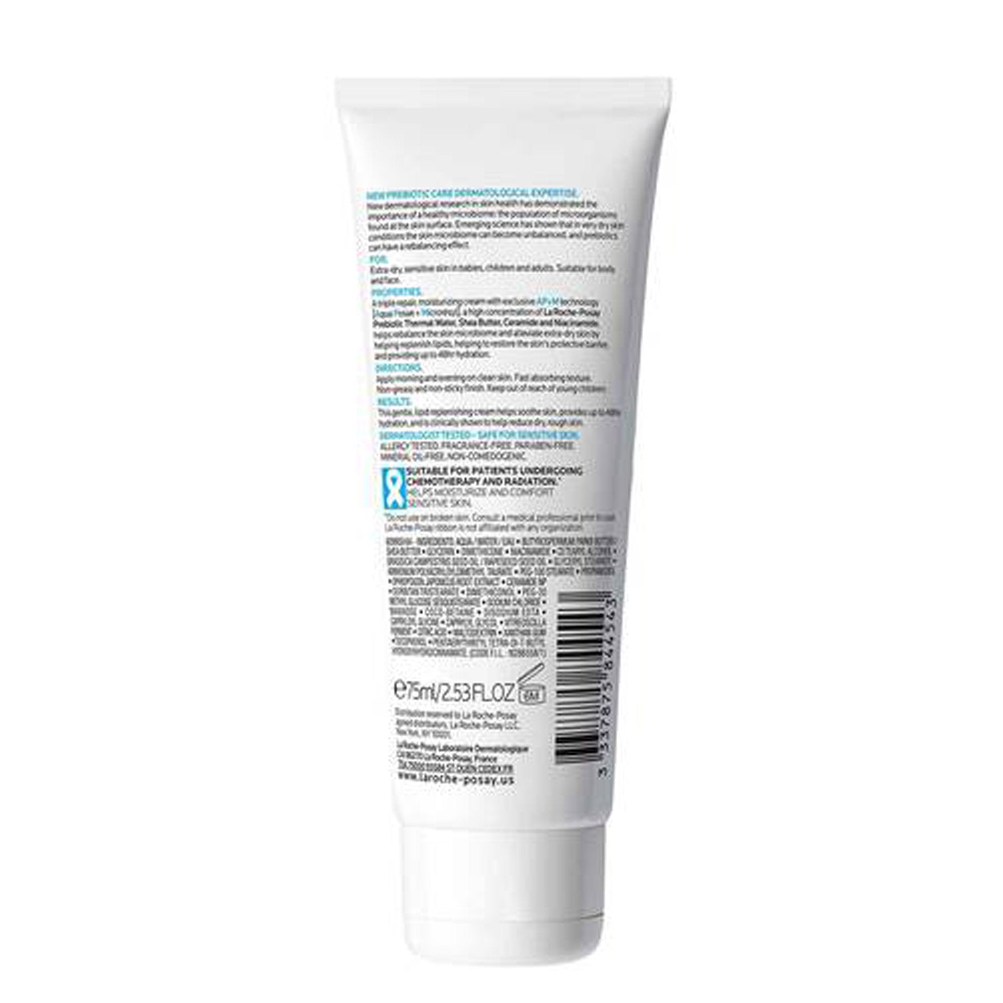 Hand and Body Moisturizer Lipikar AP+M 2.53 oz. Tube Unscented Cream - image 2