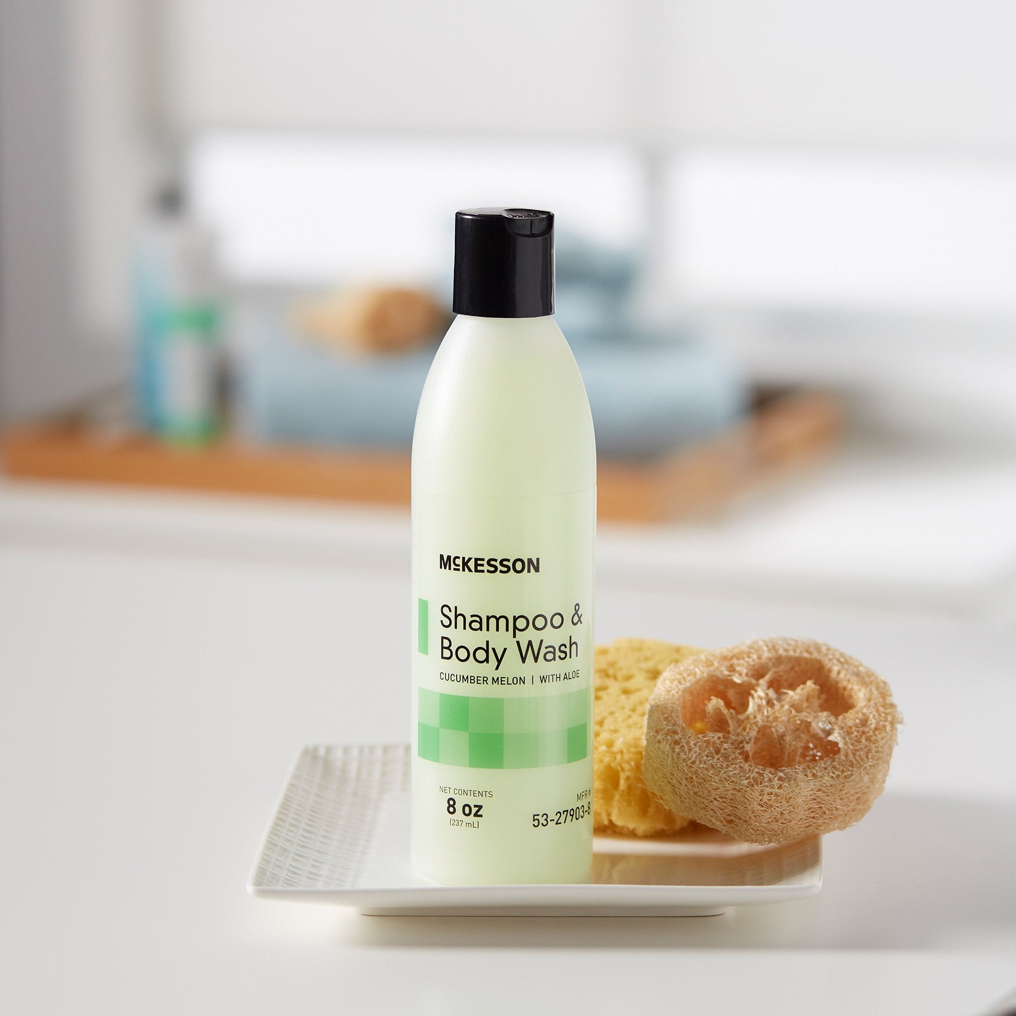 Shampoo and Body Wash McKesson 8 oz. Flip Top Bottle Cucumber Melon Scent - image 9