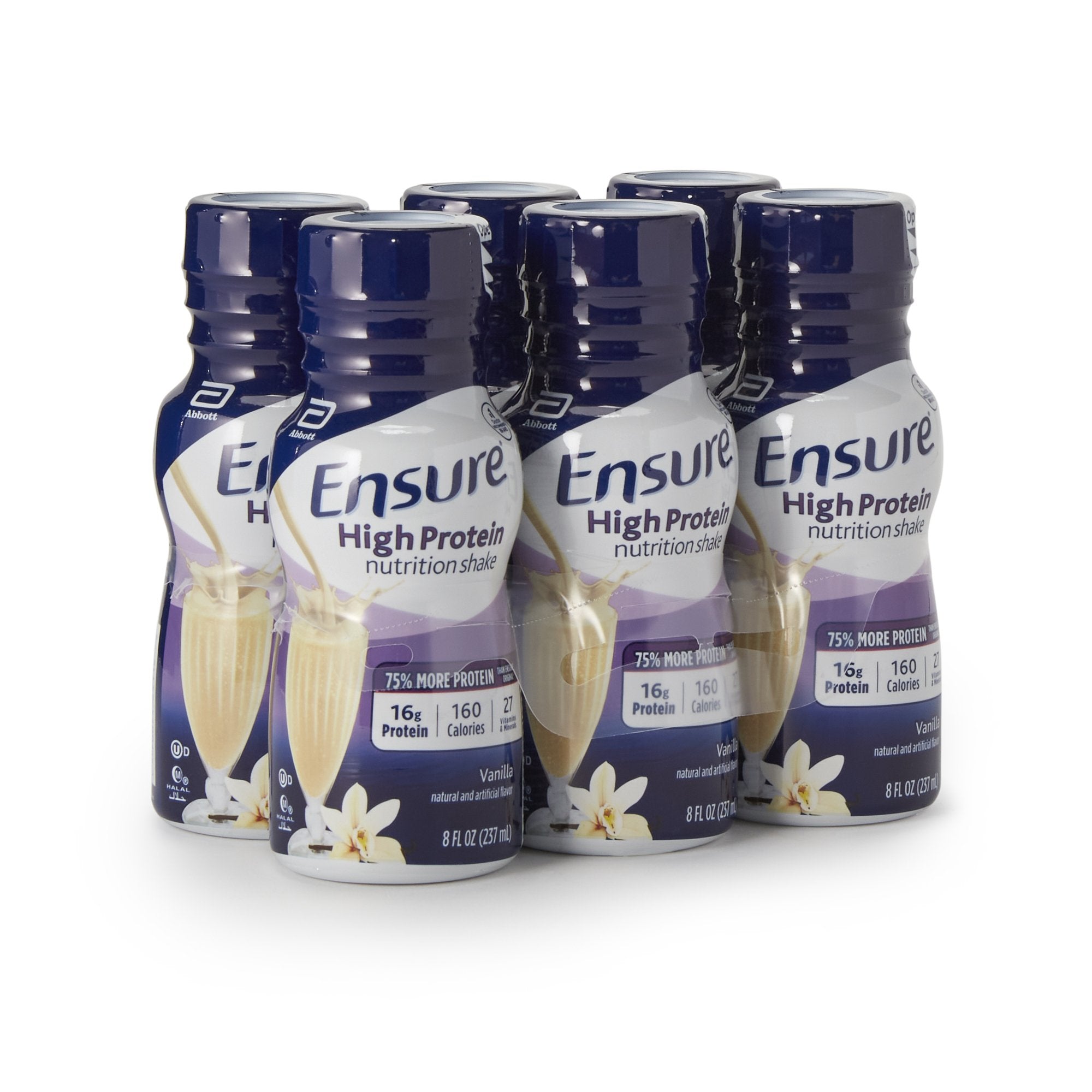 Oral Supplement Ensure® High Protein Shake Vanilla Flavor Liquid 8 oz. Bottle - image 4