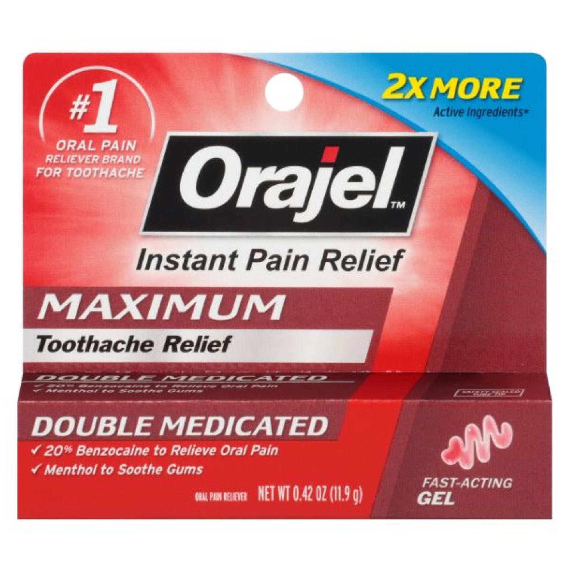 Orajel™ 3X Medicated for Toothache & Gum Gel Extra Strength