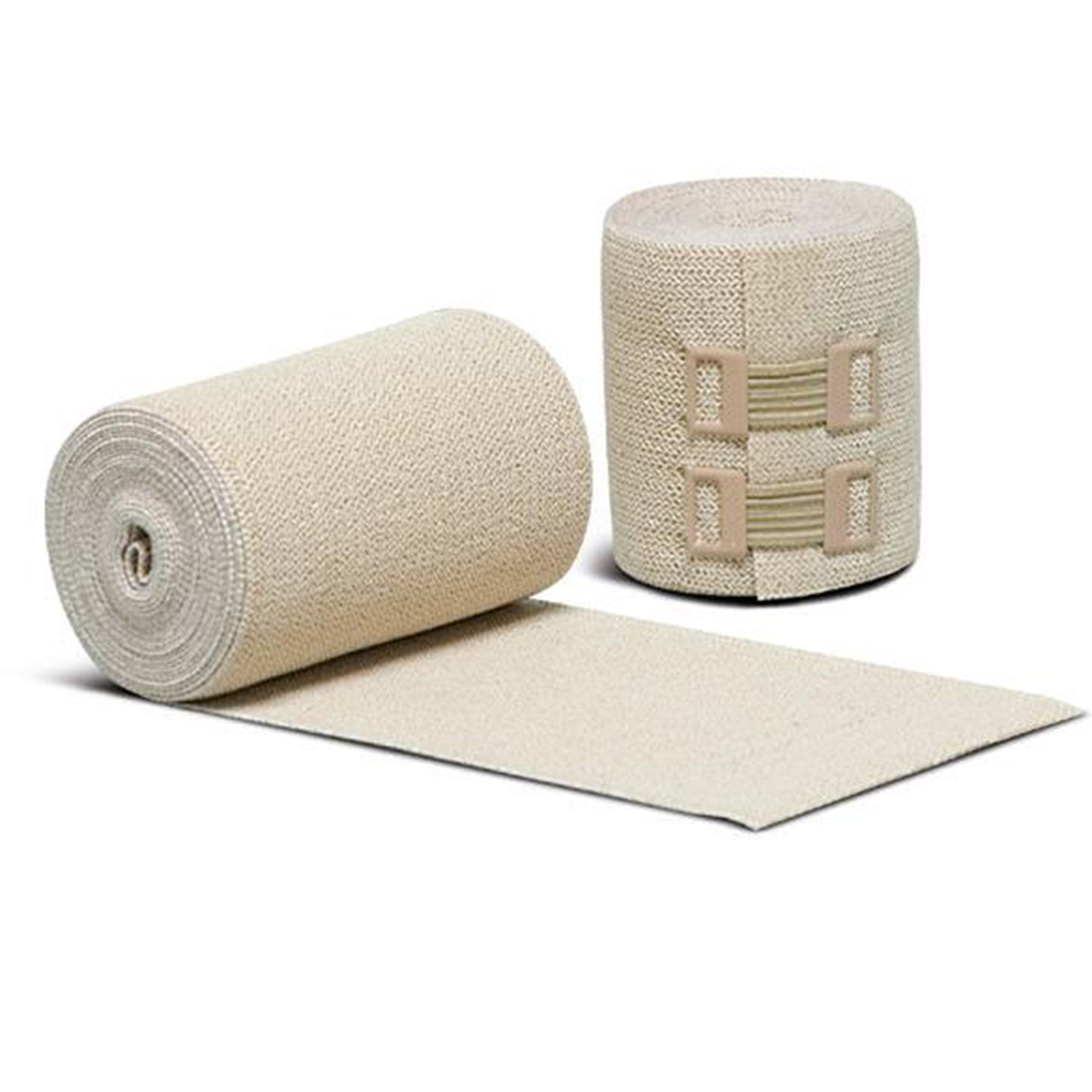 Elastic Bandage LoPress® 3-1/10 Inch X 5-2/5 Yard Clip Detached Closure Tan NonSterile Standard Compression