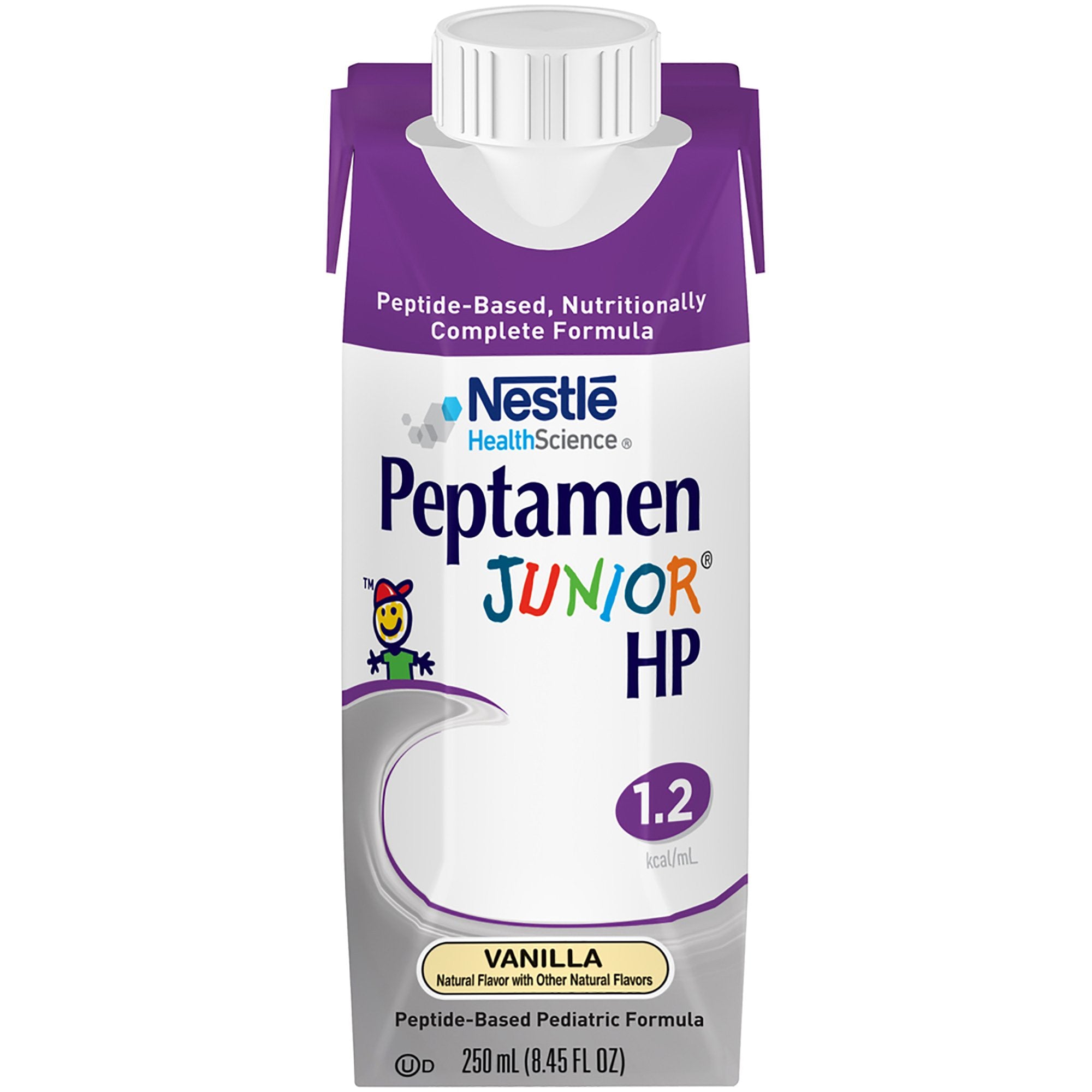 Peptamen Junior® HP Peptide-Based Pediatric Formula, Vanilla, 8.45-ounce carton