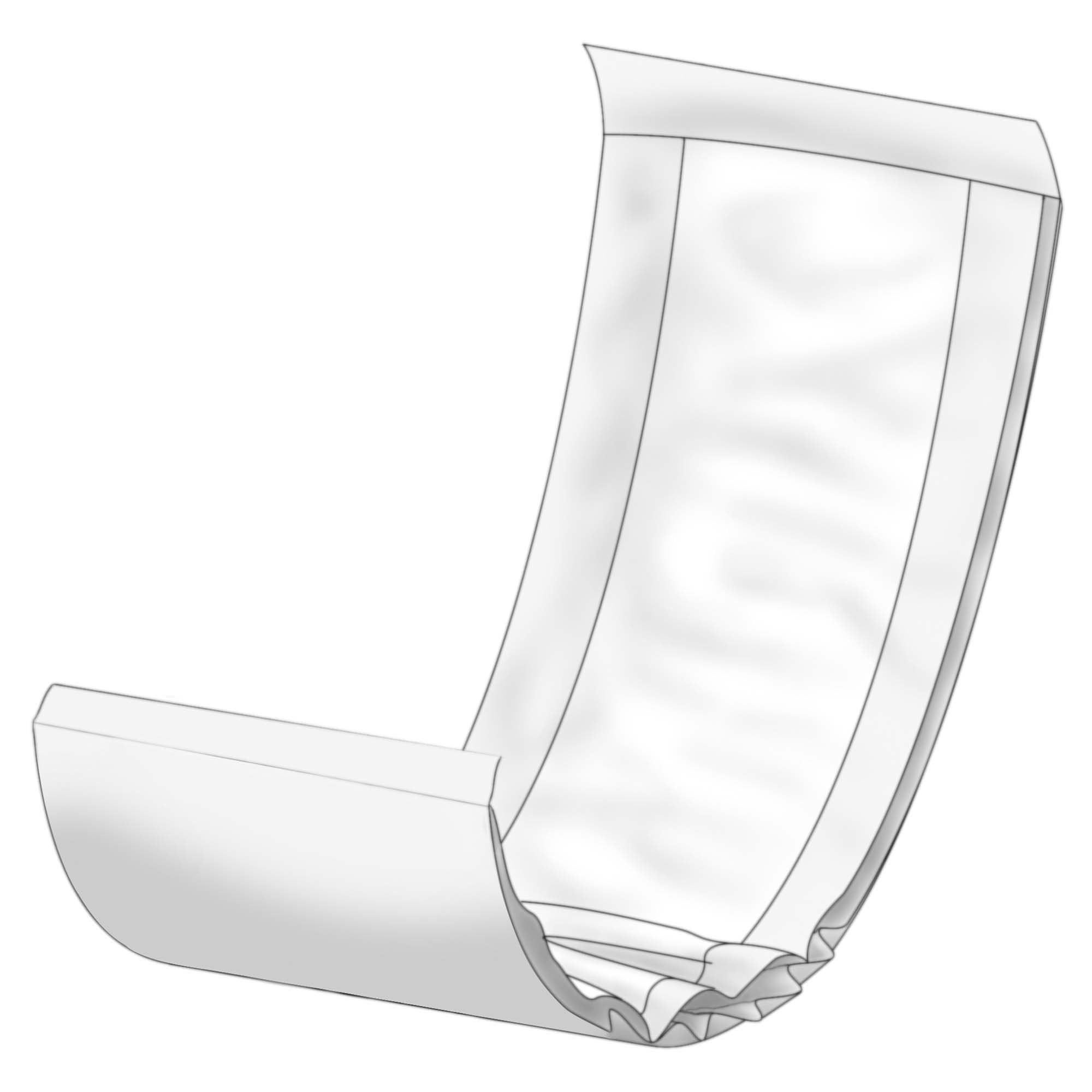 Incontinence Liner Abena® Abri-Let Normal 4.3 X 15.3 Inch Light Absorbency Fluff / Polymer Core One Size Fits Most - image 7