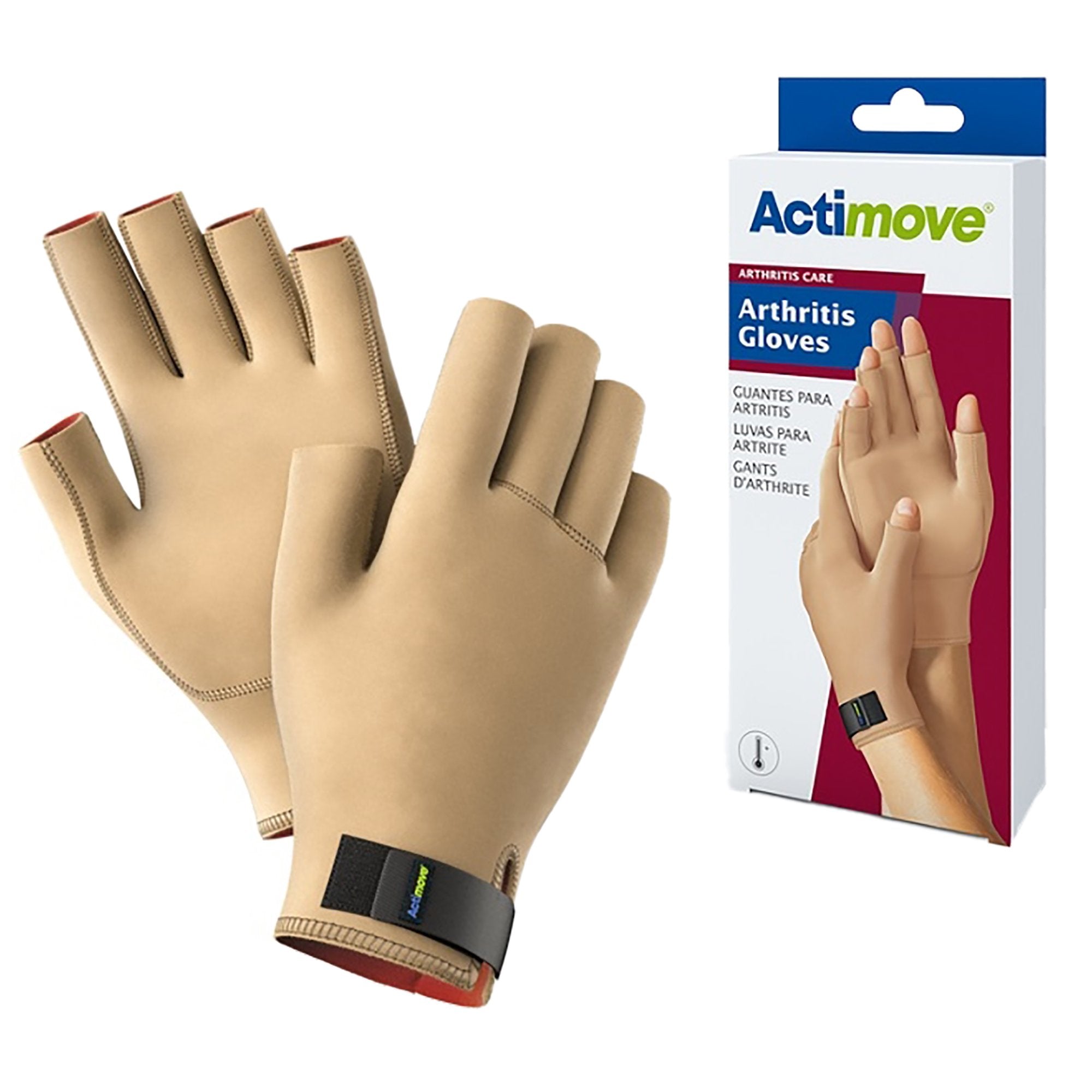 Compression Glove Actimove® Open Finger Medium Wrist Length Hand Specific Pair