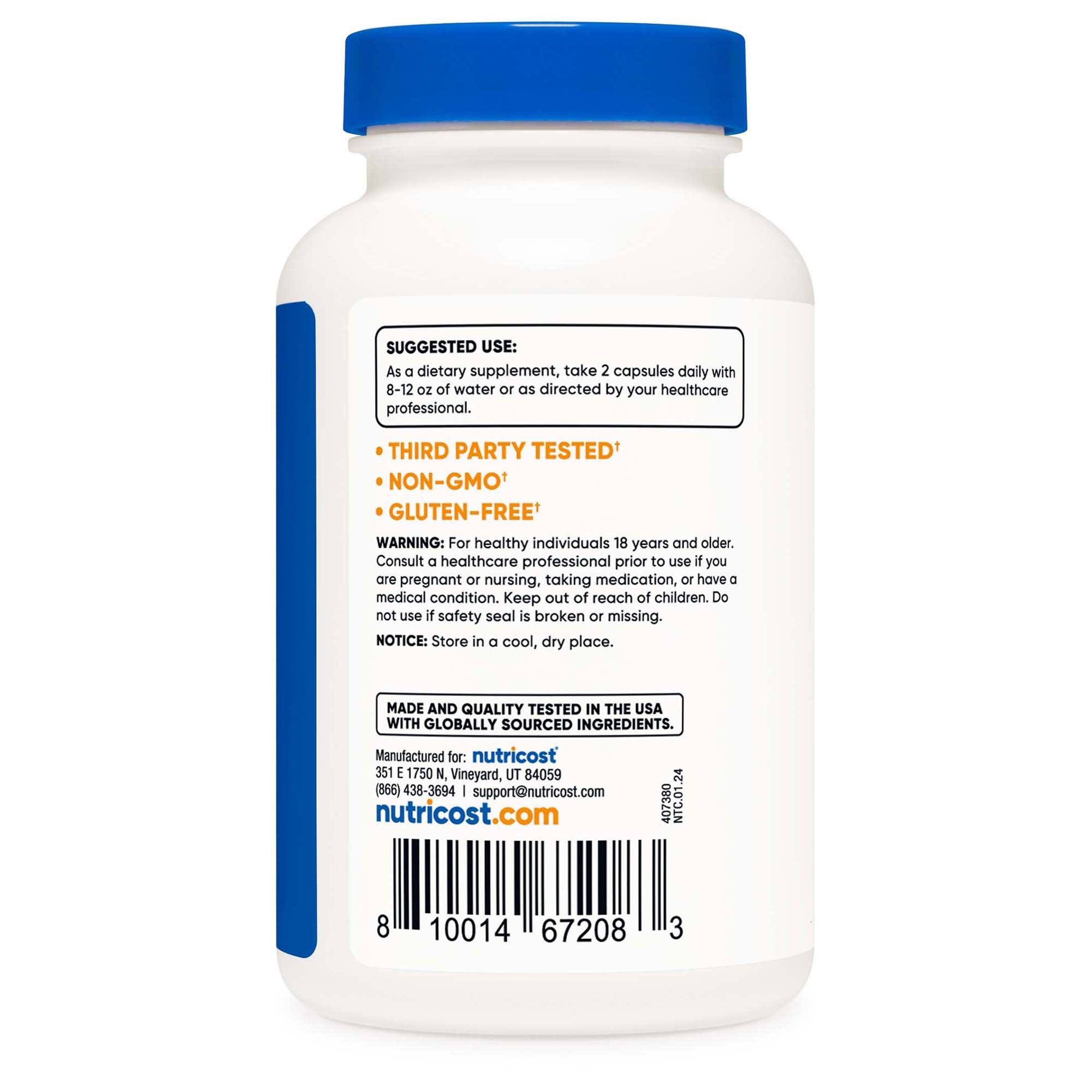 Dietary Supplement nutricost® Magnesium + XS 420 mg Strength Capsule 240 Per Bottle - image 4