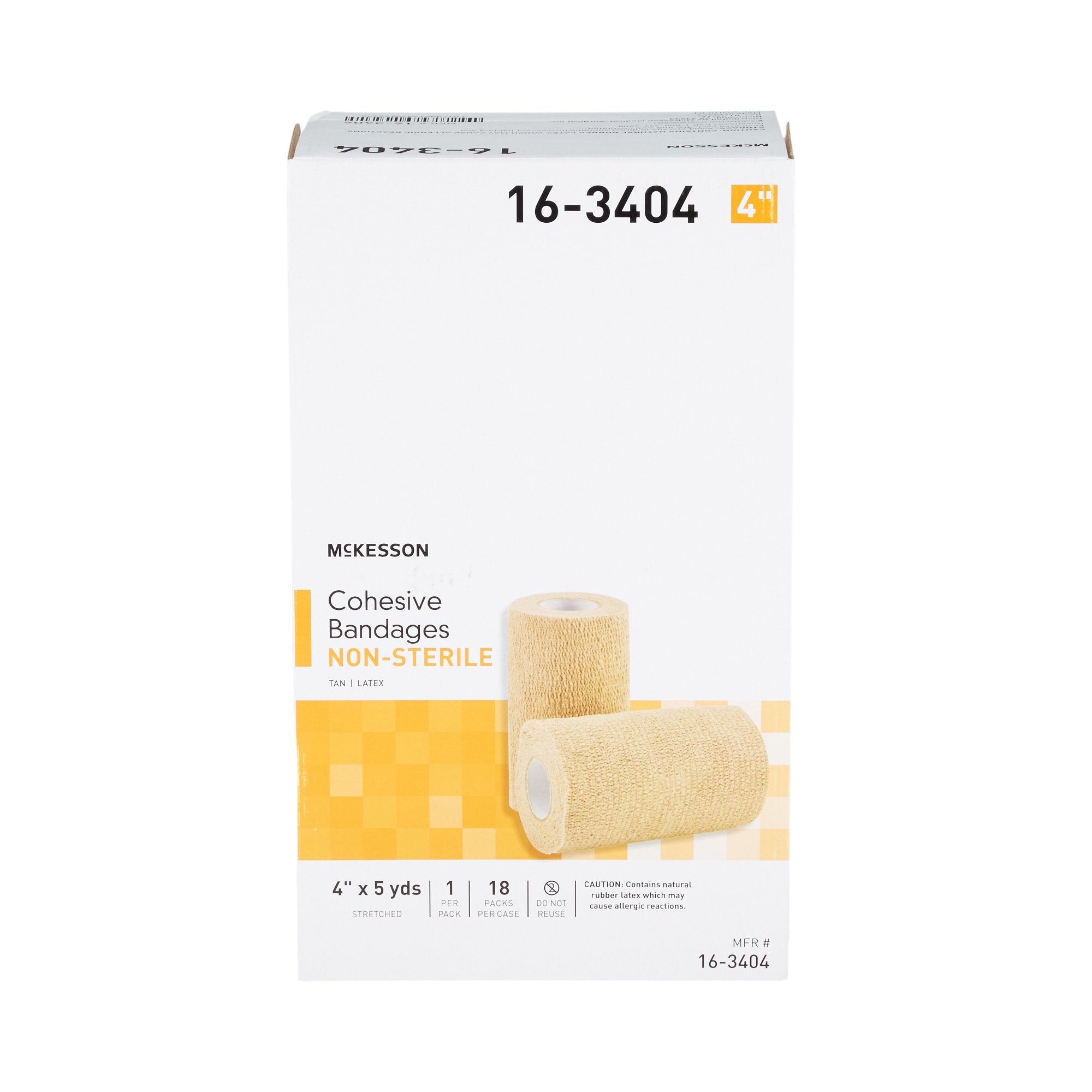 Cohesive Bandage McKesson 4 Inch X 5 Yard Self-adherent Closure Tan NonSterile Standard Compression - image 6