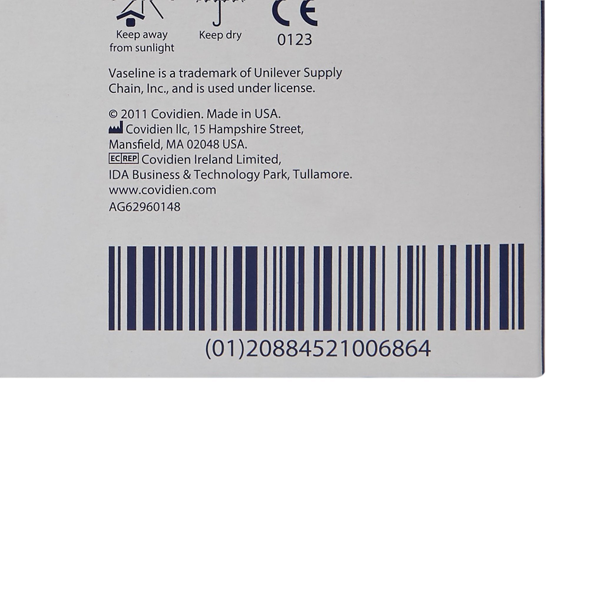 Petroleum Jelly Vaseline® 144 Per Box Individual Packet Sterile - image 4