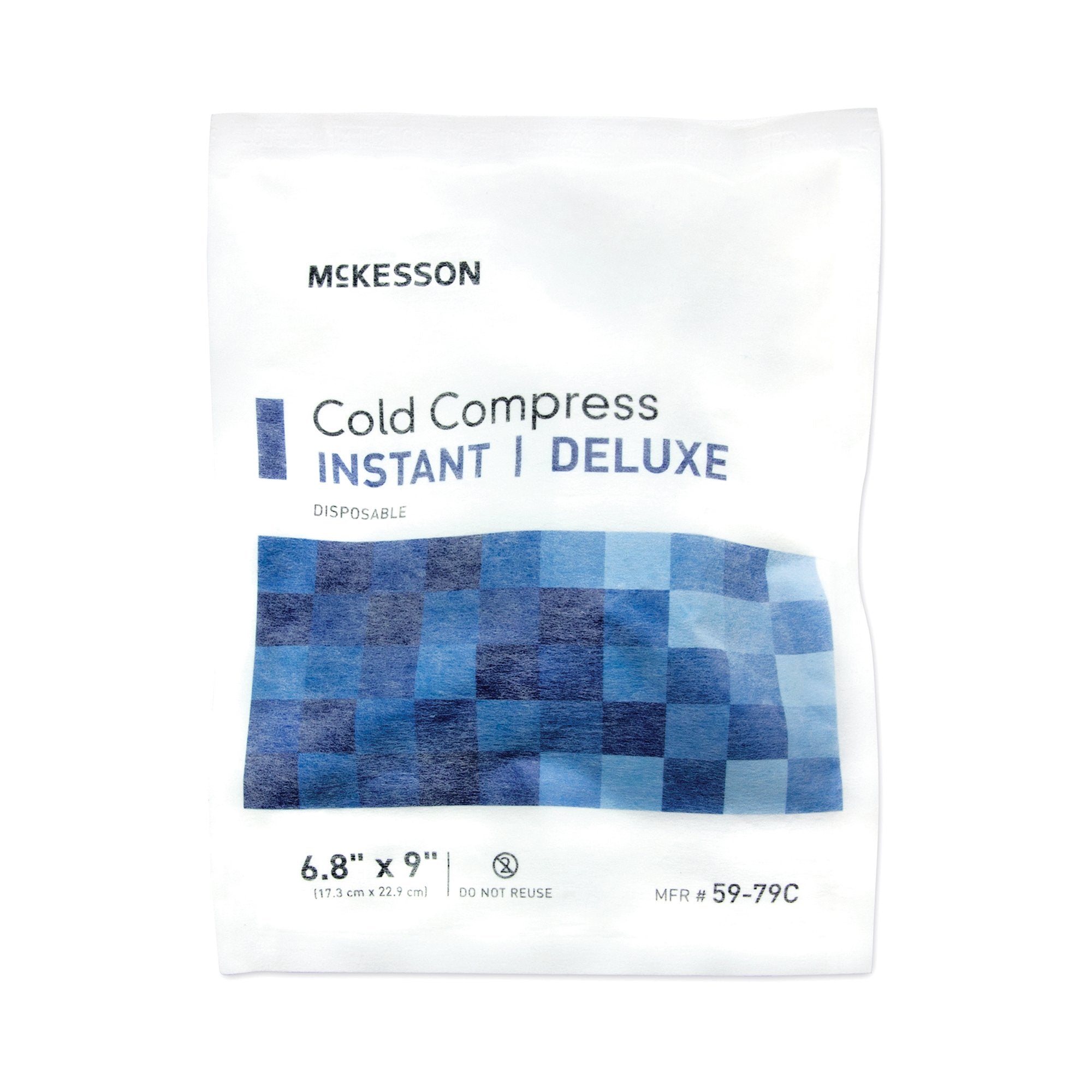 McKesson Deluxe General Purpose Soft Cloth Instant Cold Pack, 6.8 x 9 Inch