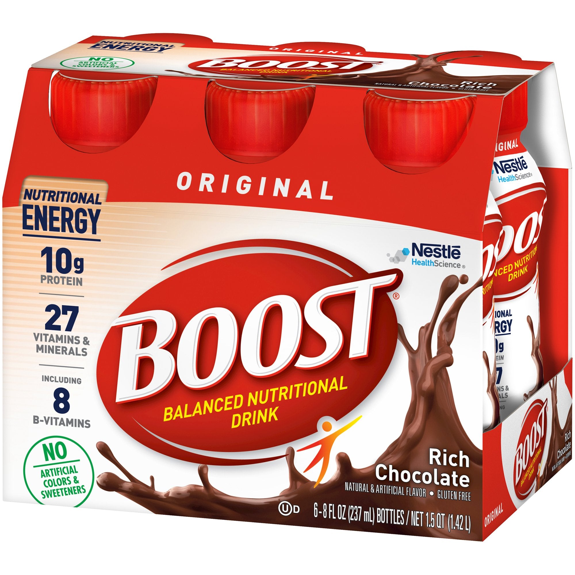 Oral Supplement Boost® Original Rich Chocolate Flavor Liquid 8 oz. Bottle - image 6