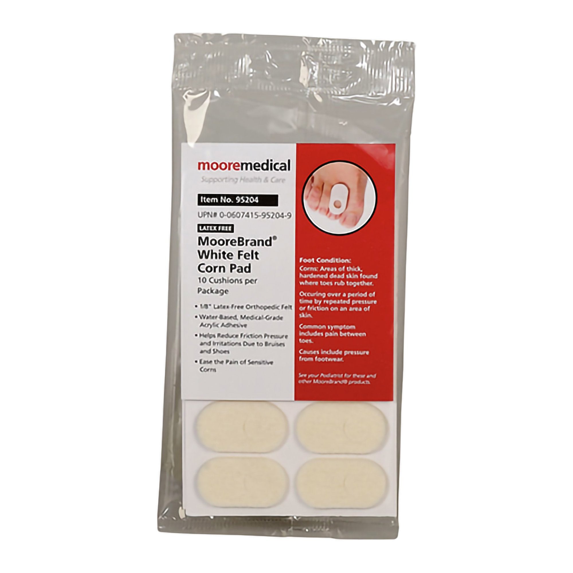 Corn Pad McKesson Pedi-Pad Size 101-A Adhesive Backing Foot