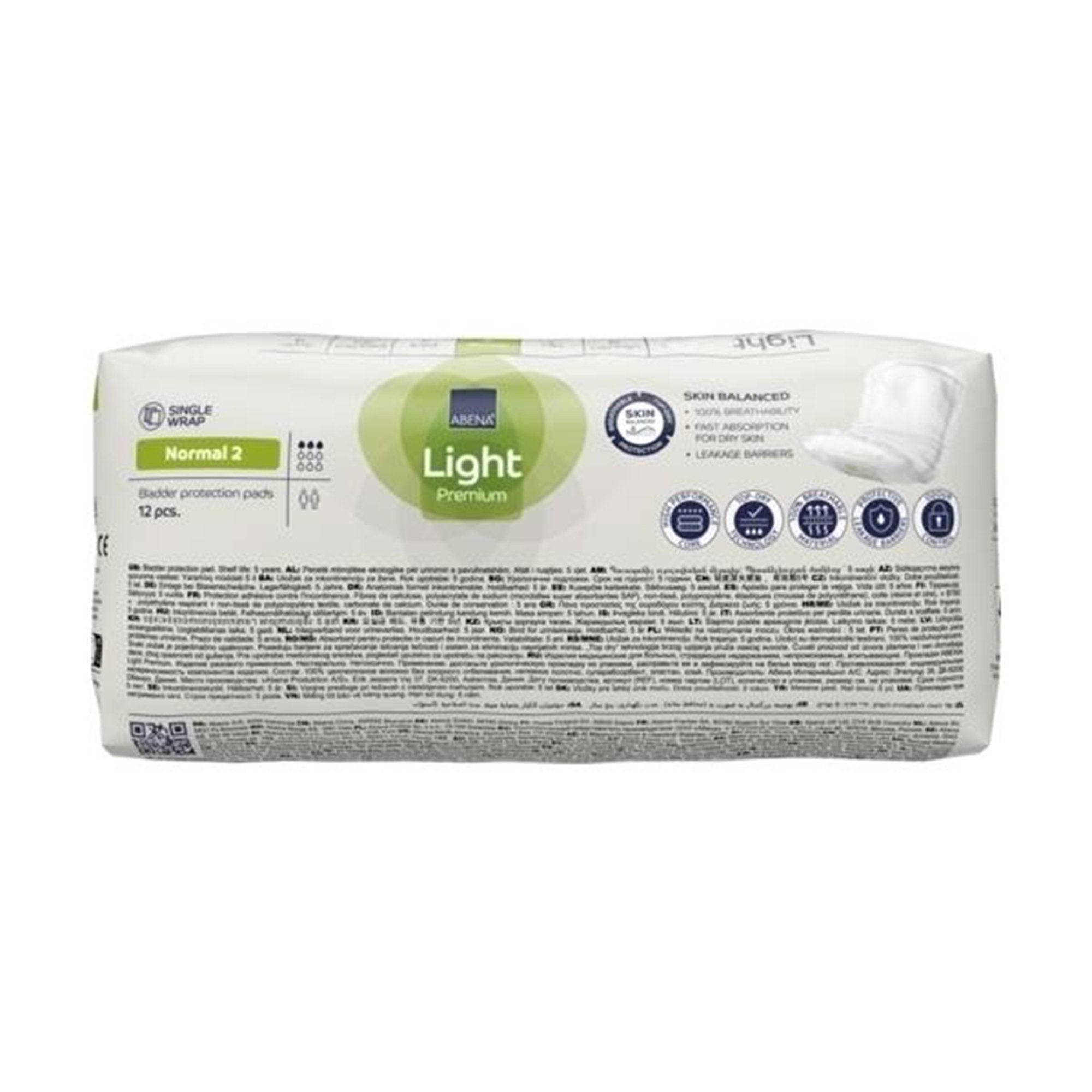 Bladder Control Pad Abena® Premium Light Normal 4.3 X 10.2 Inch Light Absorbency Fluff / Polymer Core Size 2 - image 6