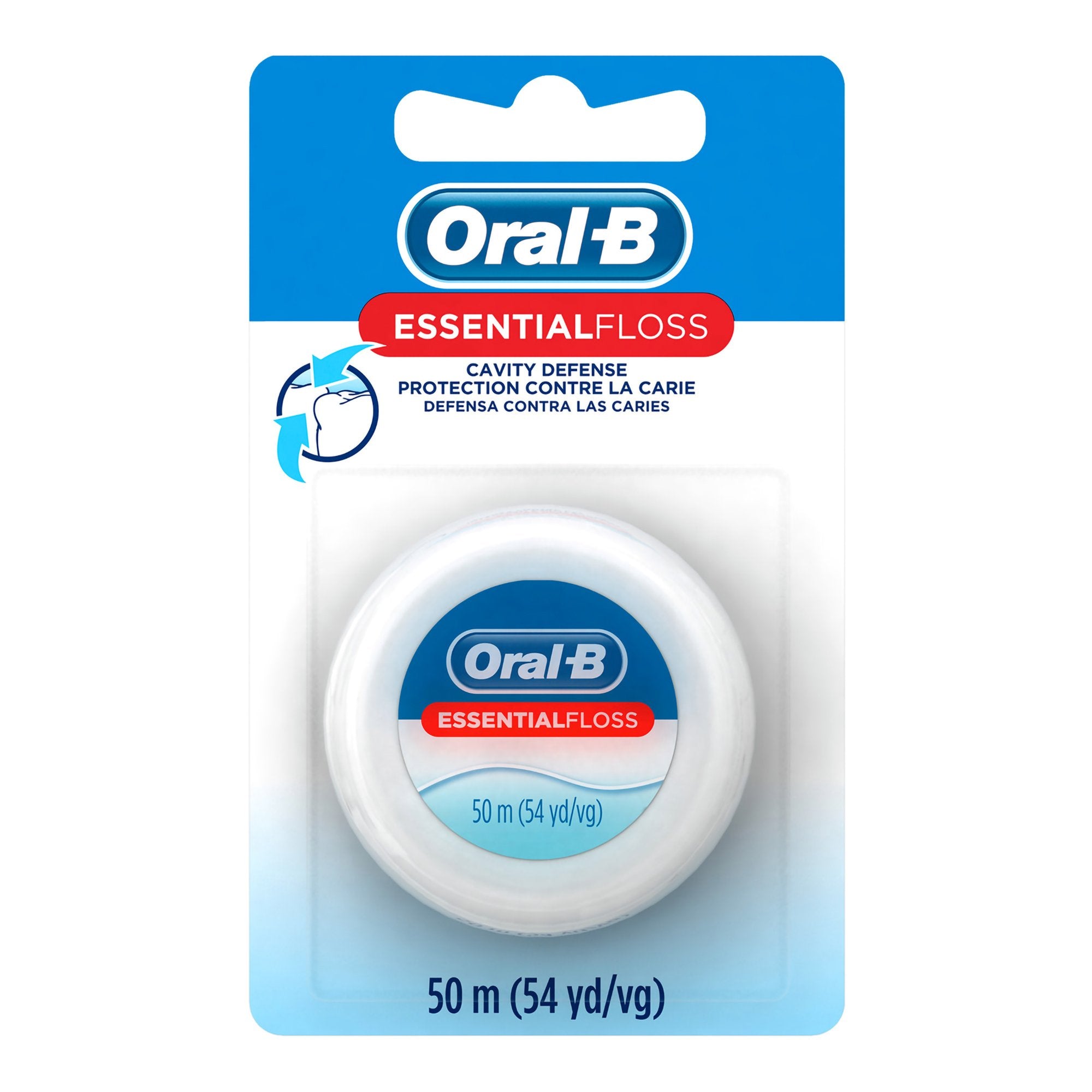 Oral-B Essential Floss Cavity Defense Dental Floss, 54 Yards
