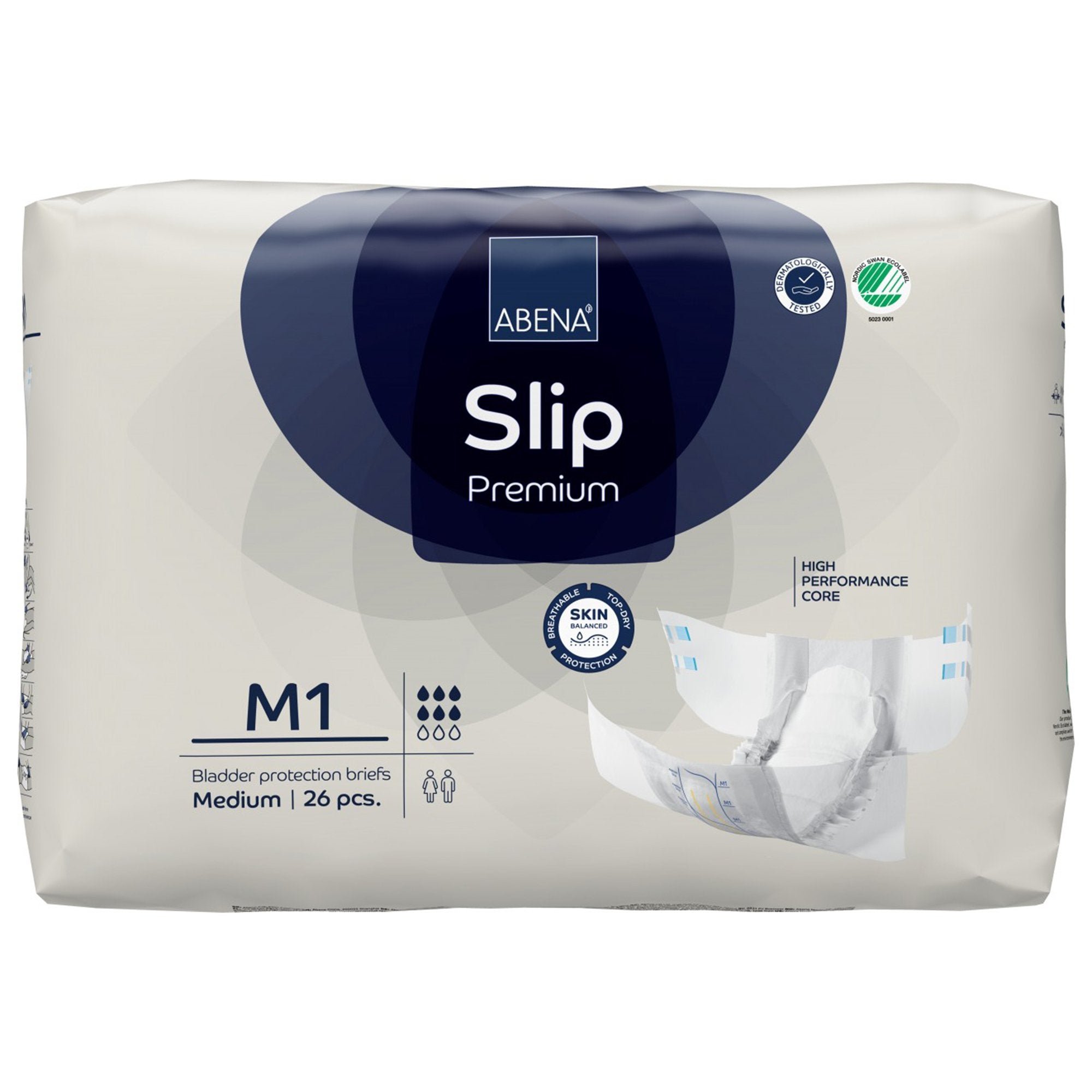 Incontinence Brief Abena® Slip Premium M1 Adult Medium Unisex Disposable Heavy Absorbency - image 4