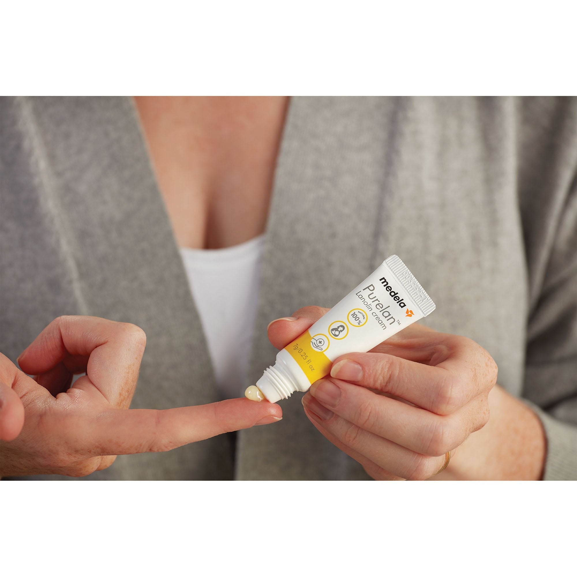 Hand and Body Moisturizer Purelan™ 0.25 oz. Tube Unscented Cream - image 5