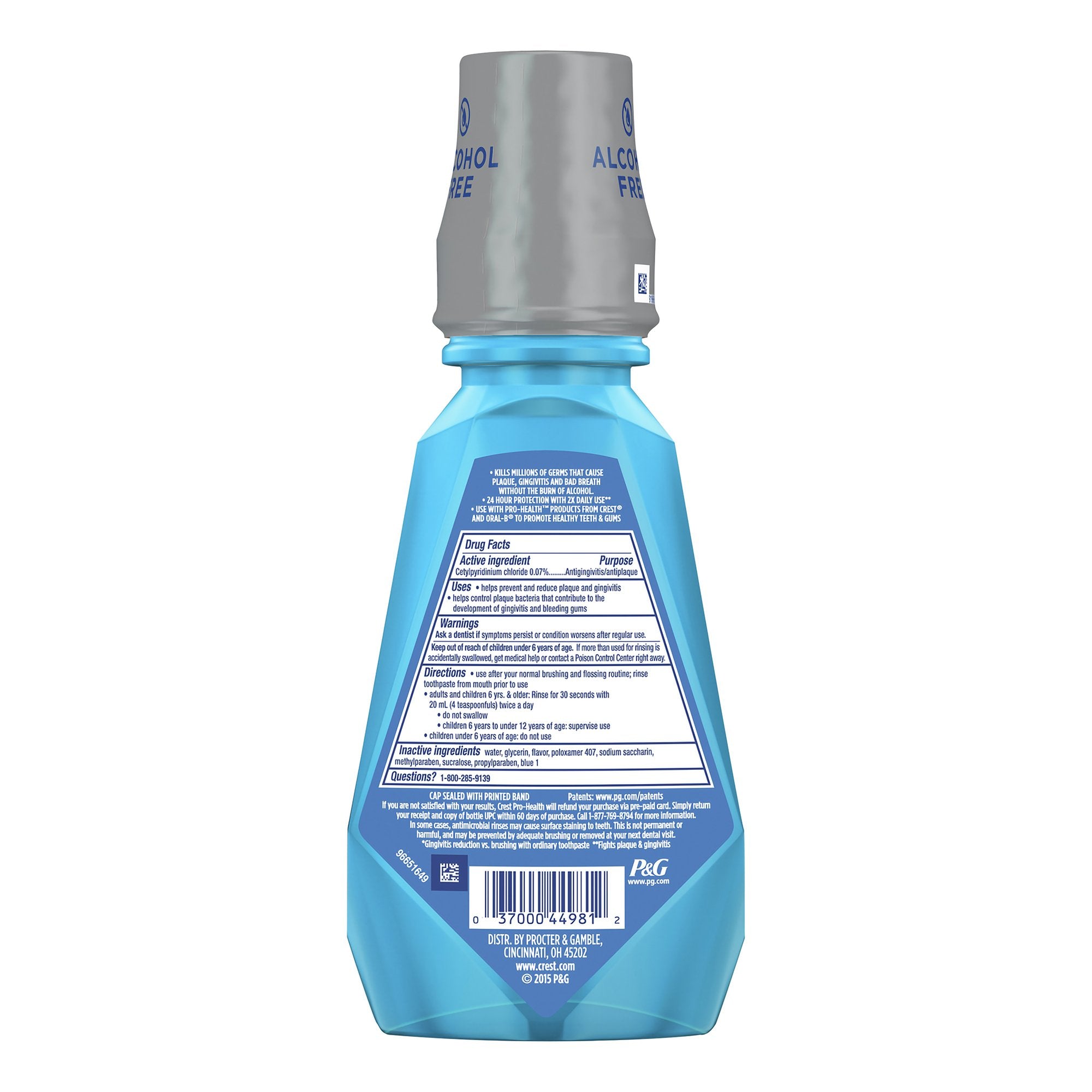 Mouthwash Crest® Pro-Health® 500 mL Clean Mint Flavor - image 3
