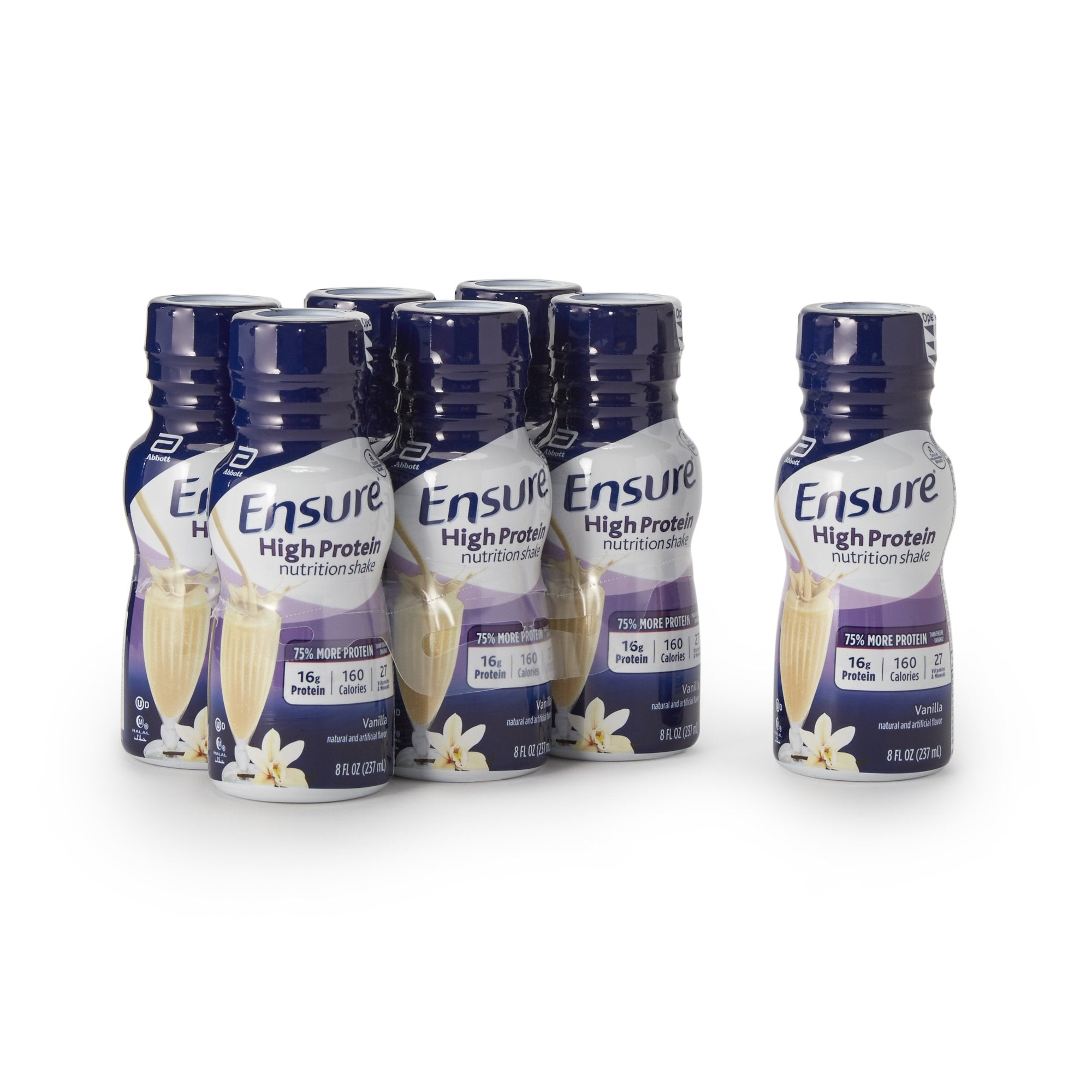 Oral Supplement Ensure® High Protein Shake Vanilla Flavor Liquid 8 oz. Bottle - image 3