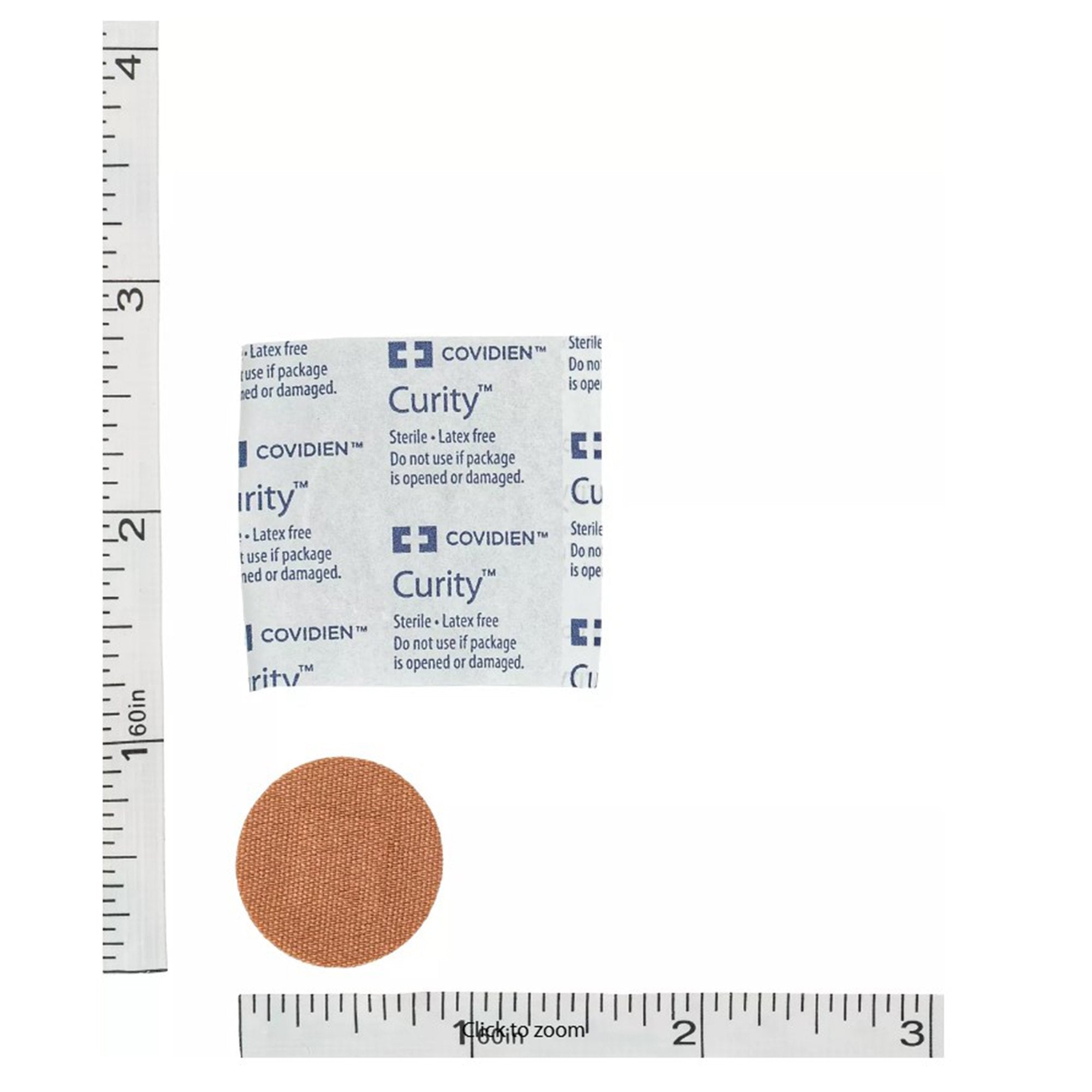 Adhesive Spot Bandage Curity™ Fabric Tan 7/8 Inch Diameter Sterile - image 4