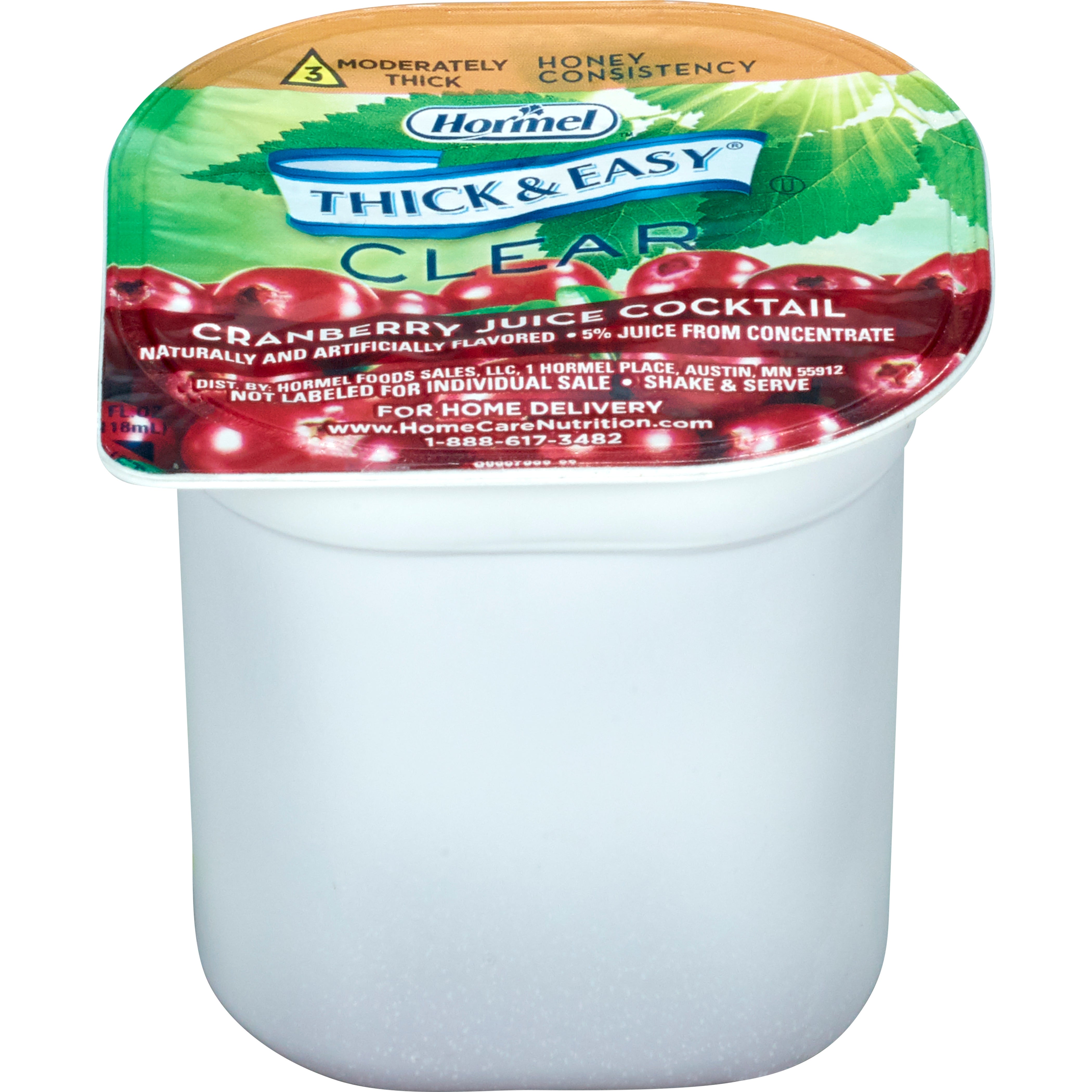 Thick & Easy® Clear Honey Consistency Cranberry Juice Thickened Beverage