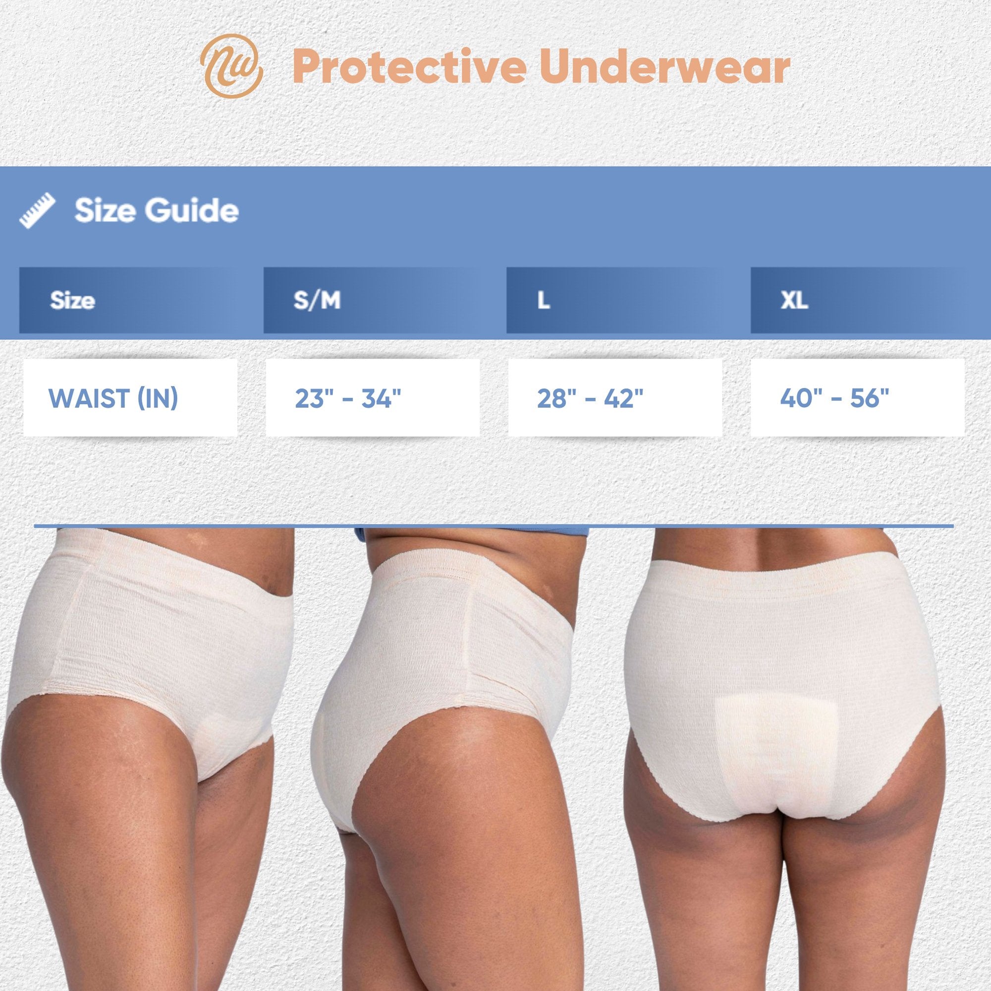 Absorbent Underwear Nexwear Pull On Adult Large Female Disposable Moderate Absorbency - image 4