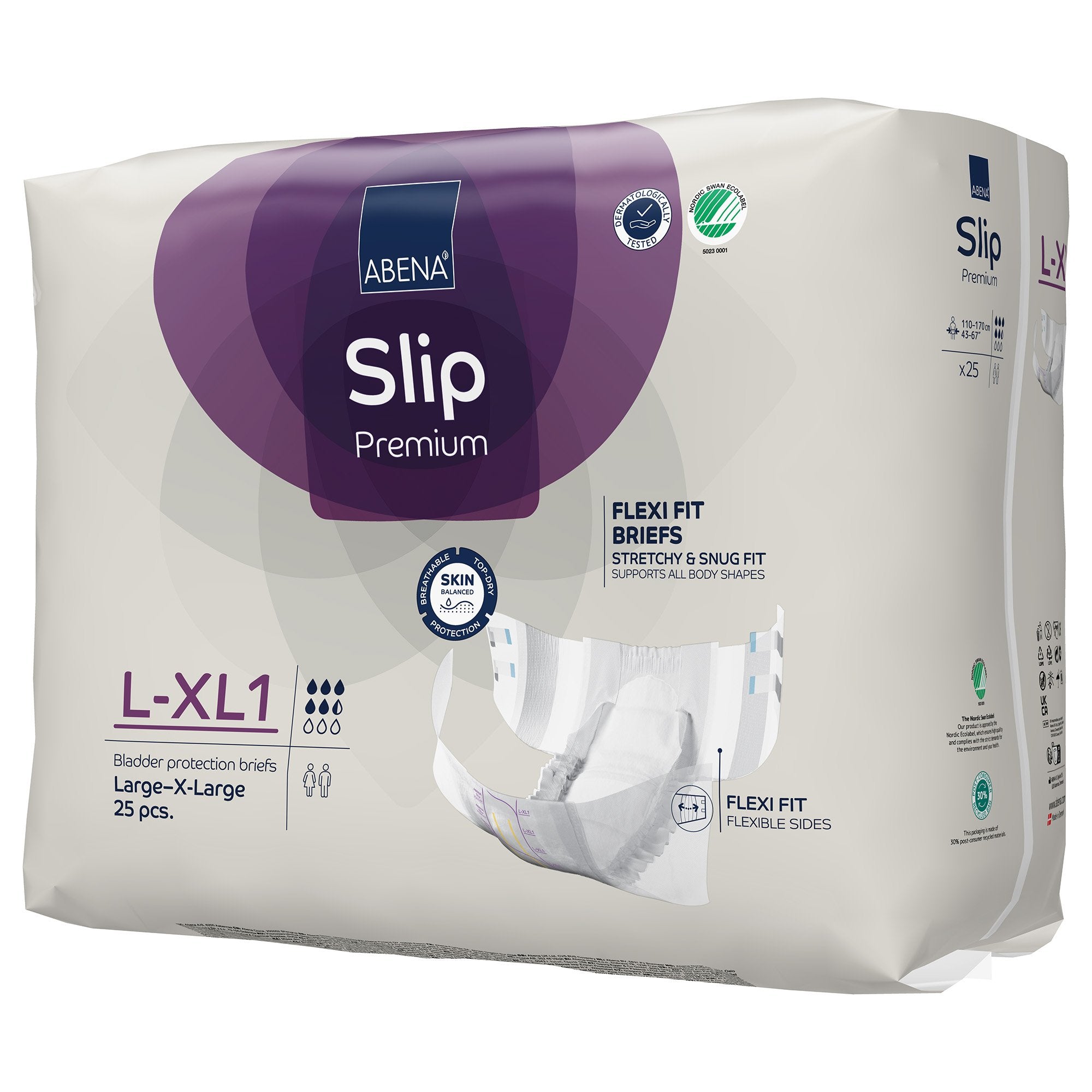 Incontinence Brief Abena Slip Flexi Fit Adult Large / X-Large Unisex Disposable Moderate Absorbency - image 4
