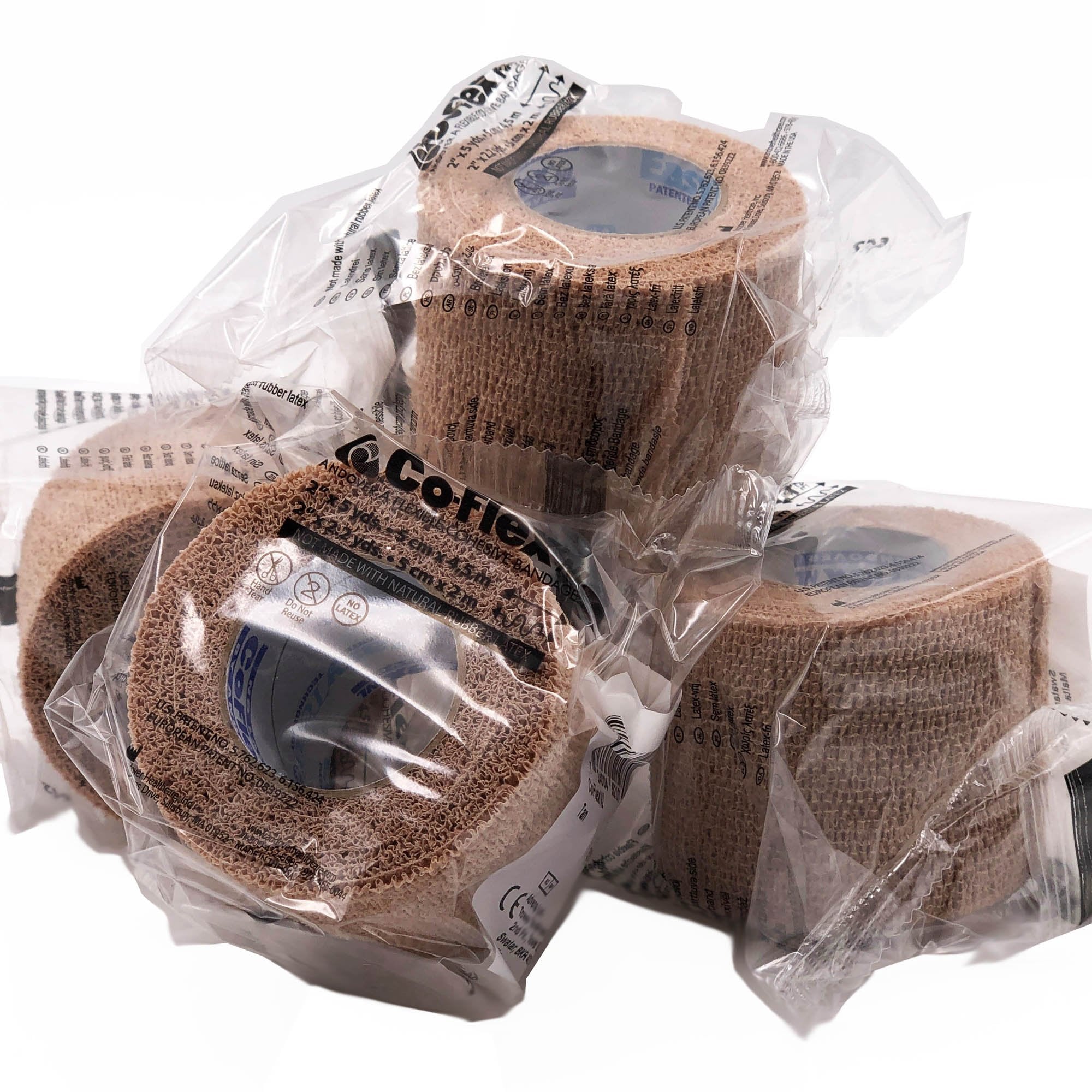 Cohesive Bandage CoFlex® NL 2 Inch X 5 Yard Self-Adherent Closure Tan NonSterile 12 lbs. Tensile Strength - image 5