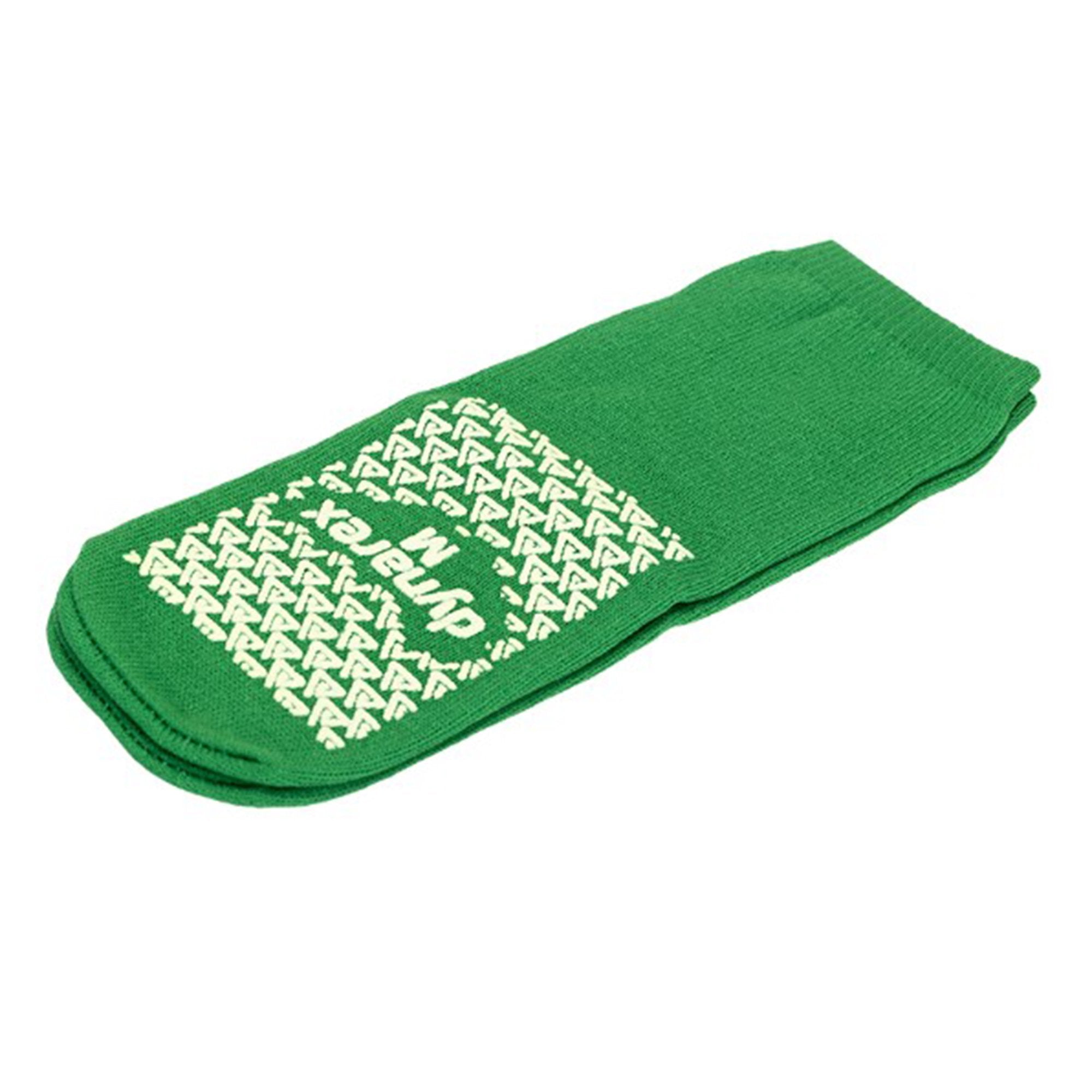 Slipper Socks Dynarex Unisex Adult Medium Single Tread Single Patient Use Green - image 2