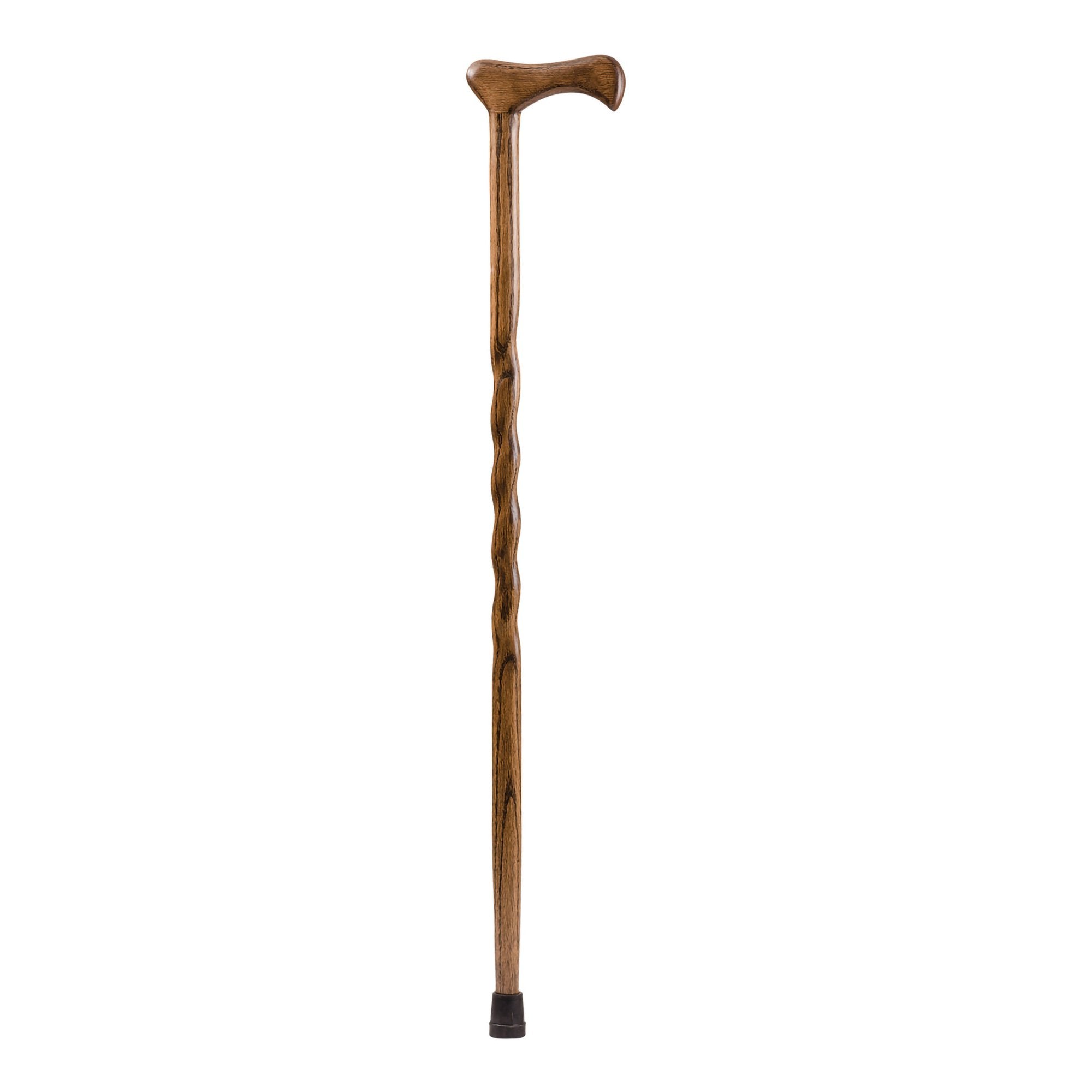 T-Handle Cane Brazos™ Twisted Wood 37 Inch Height Brown Oak