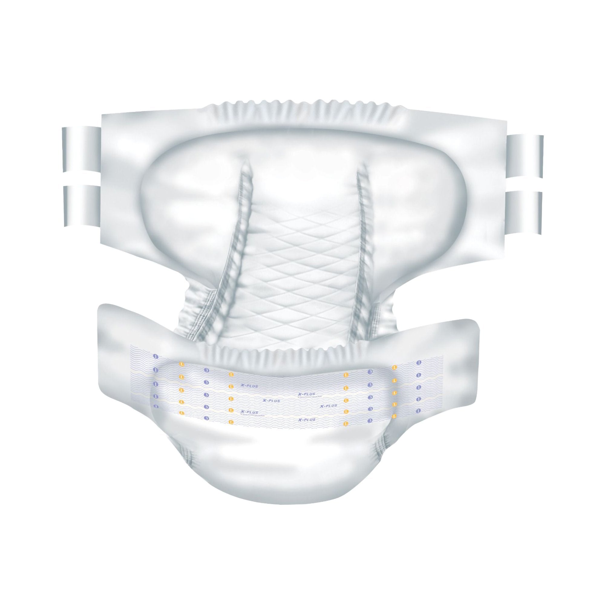 Incontinence Brief Total Dry™ X-Plus Adult Large Unisex Disposable Heavy Absorbency - image 2