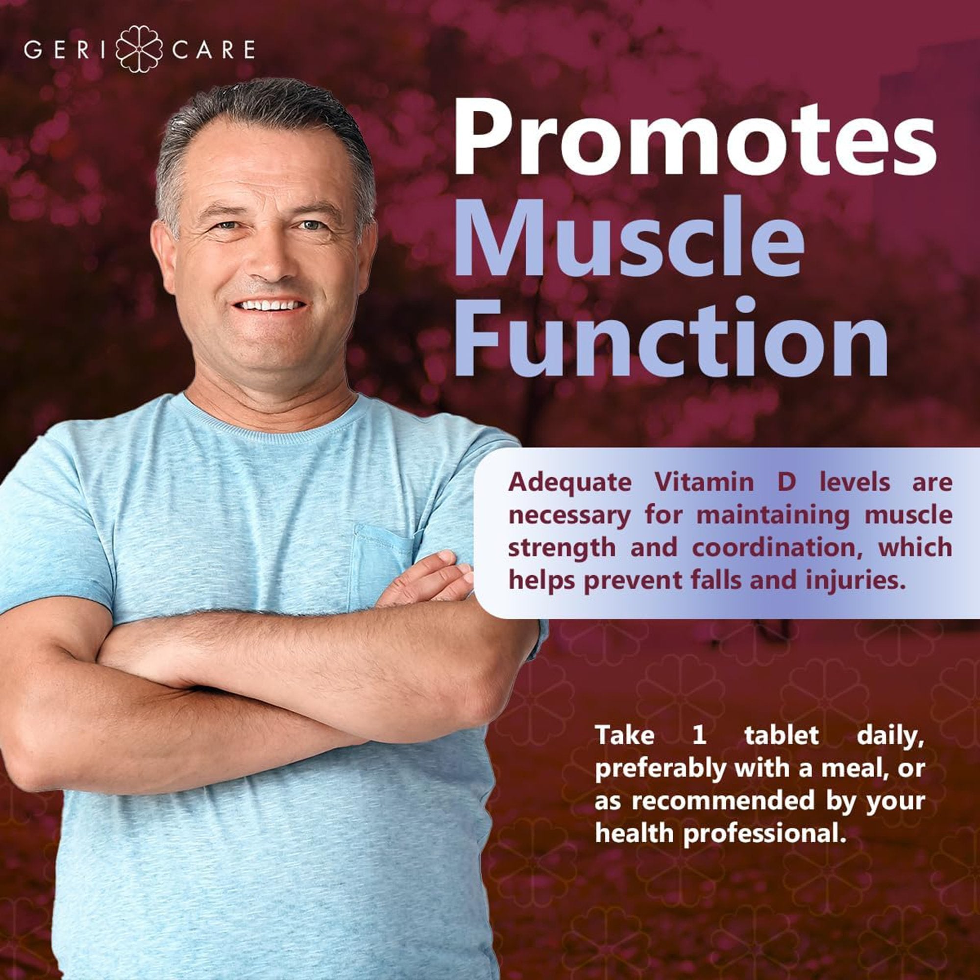 Vitamin Supplement Geri-Care® Vitamin D3 1,000 IU Strength Tablet 100 per Bottle - image 8