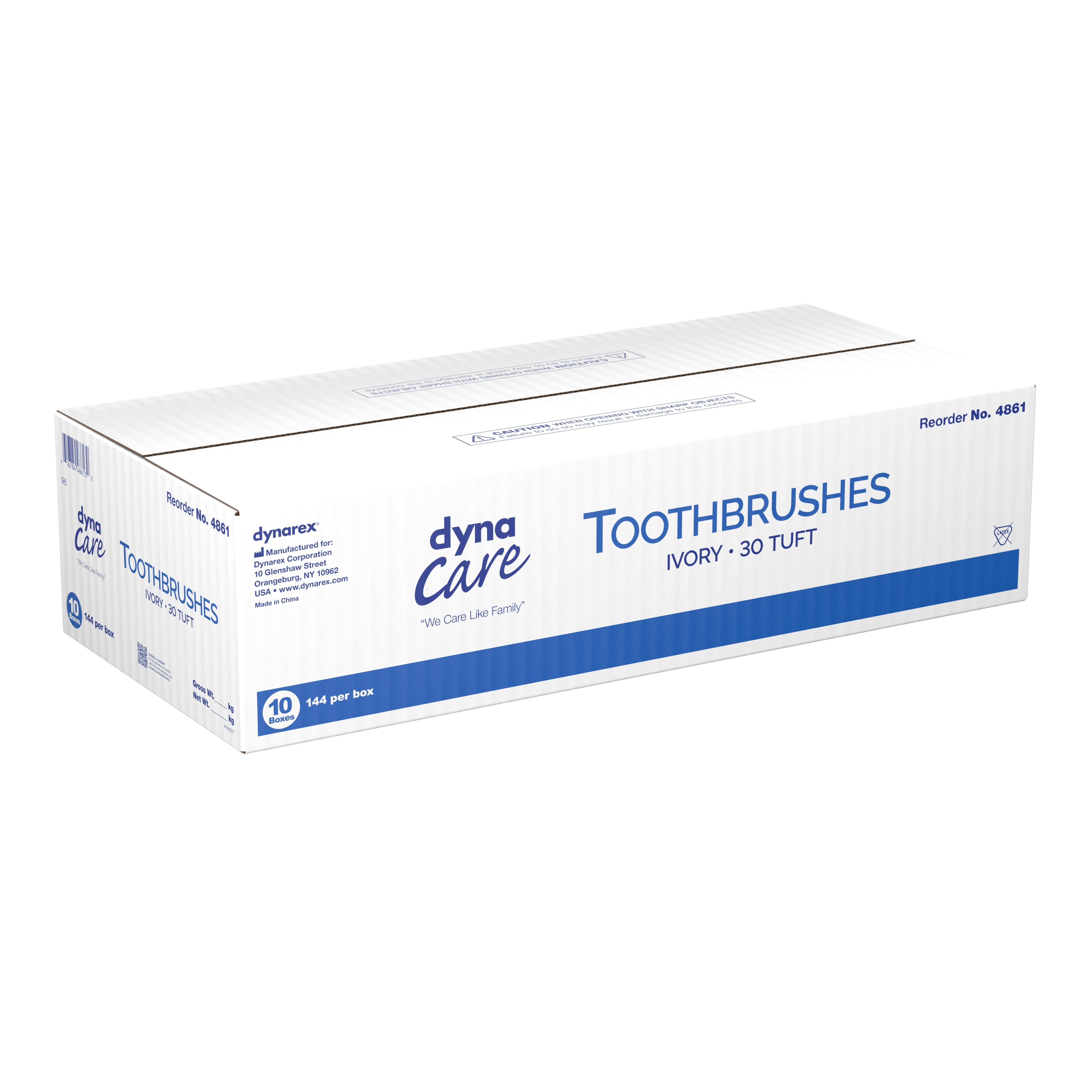 Toothbrush Dynarex® White Adult Soft - image 4