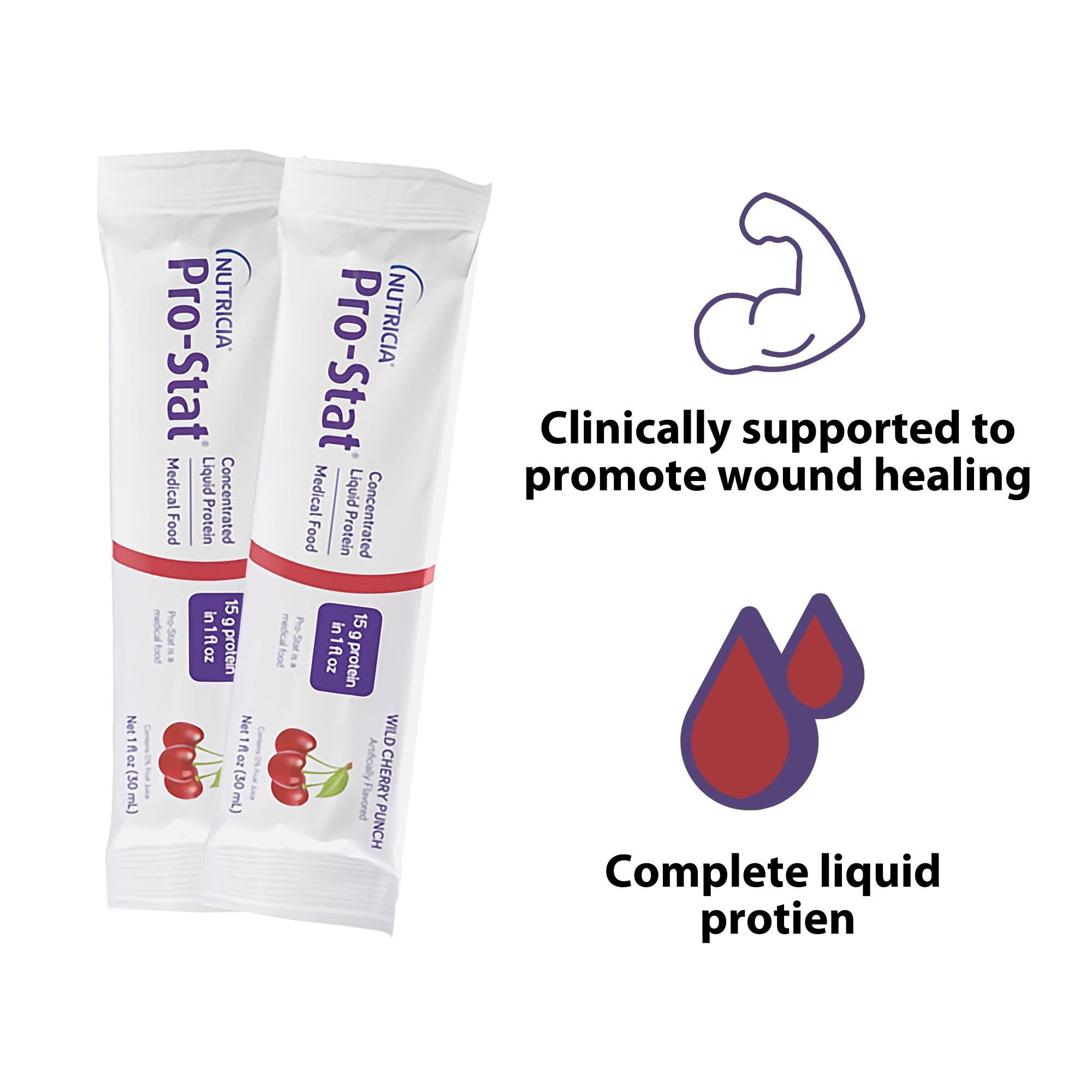 Oral Supplement Pro-Stat® Wild Cherry Punch Flavor Liquid 1 oz. Individual Packet - image 2